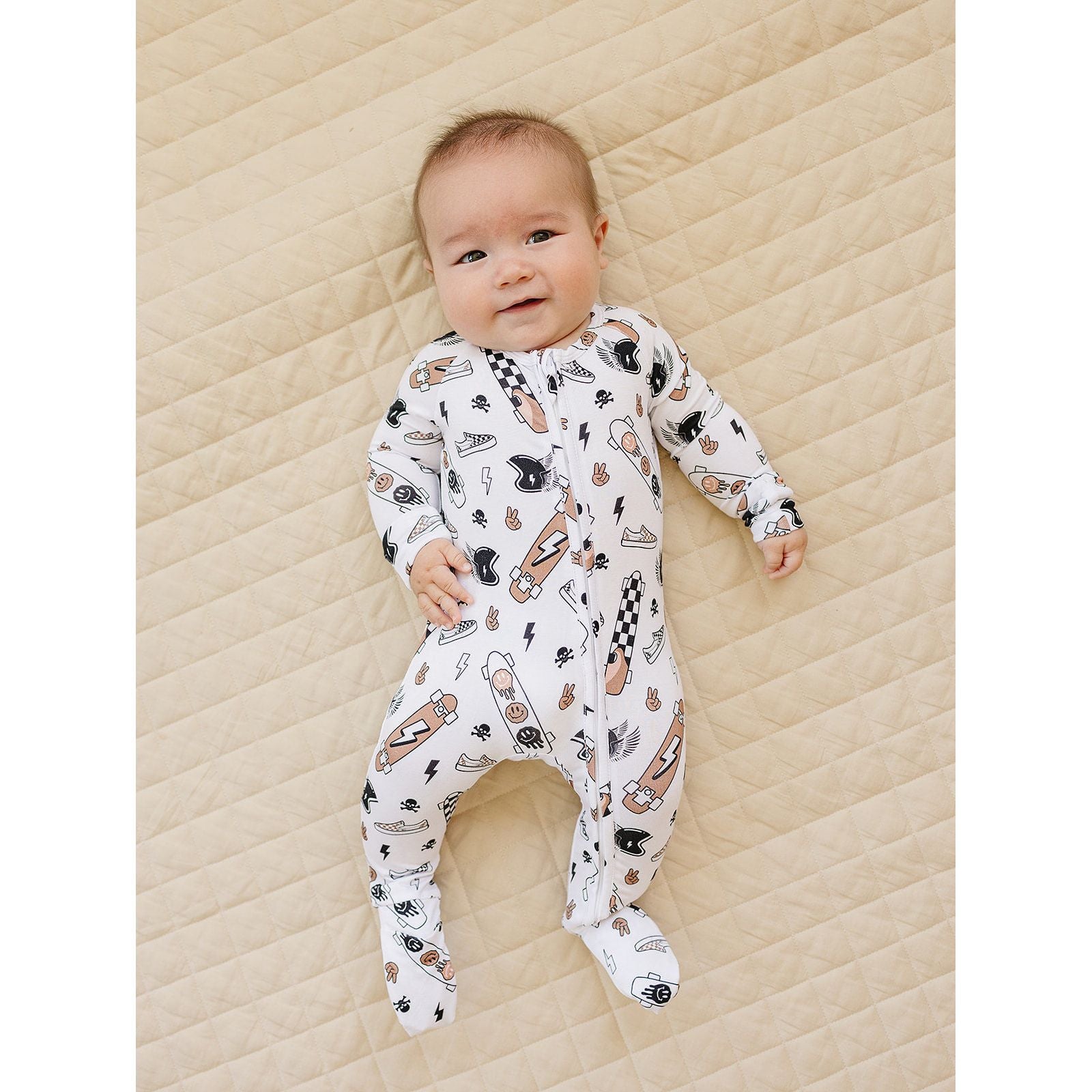 Bamboo Zip Romper | Sk8er