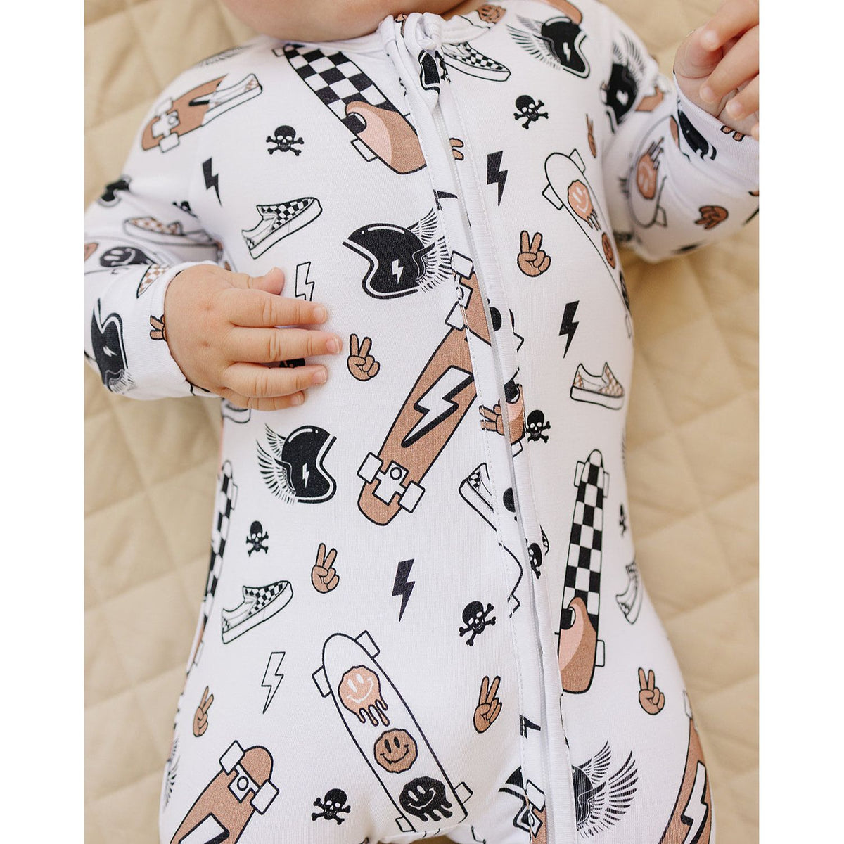 Bamboo Zip Romper | Sk8er