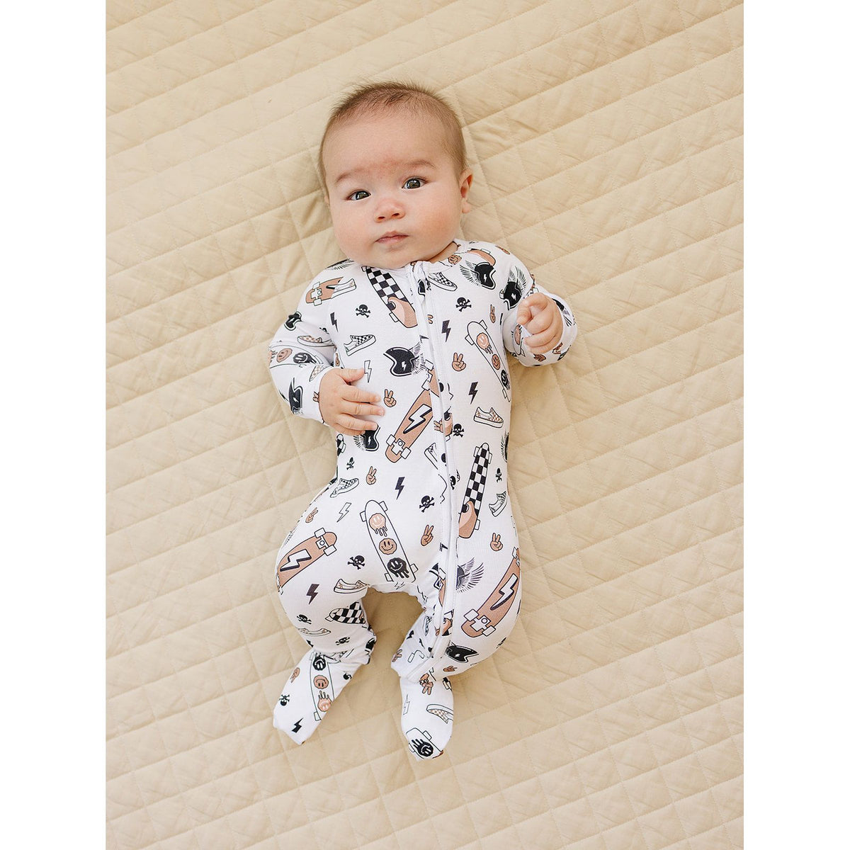 Bamboo Zip Romper | Sk8er