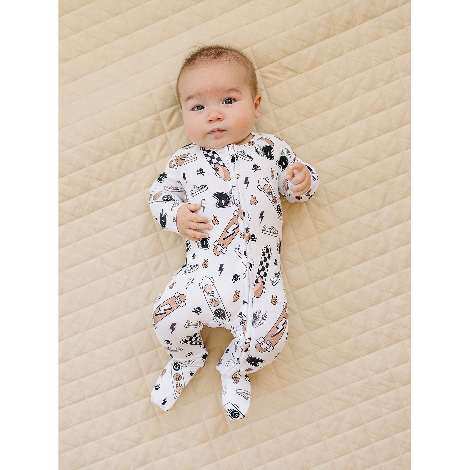 Bamboo Zip Romper | Sk8er