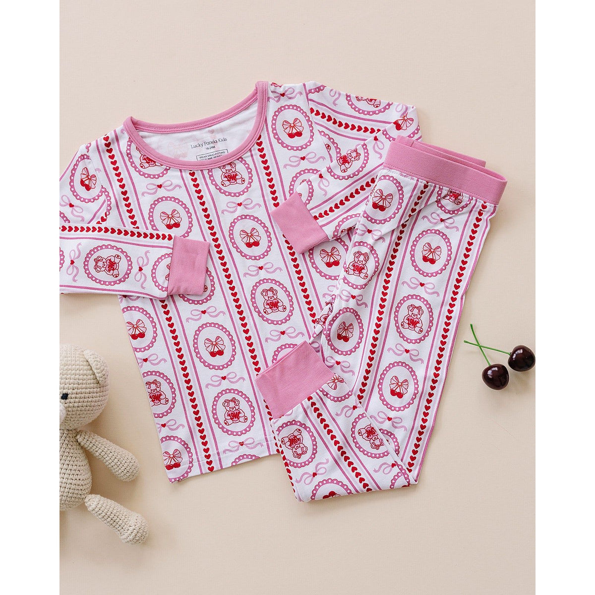 Bamboo Two Piece Set | Cherry Bear