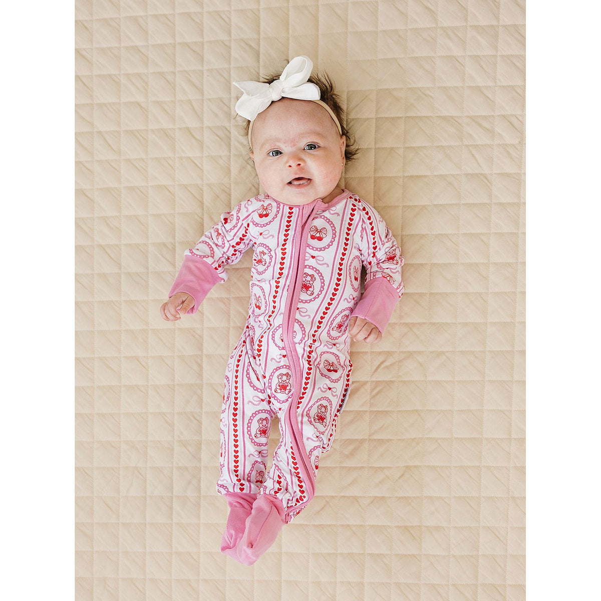 Bamboo Zip Romper | Cherry Bear