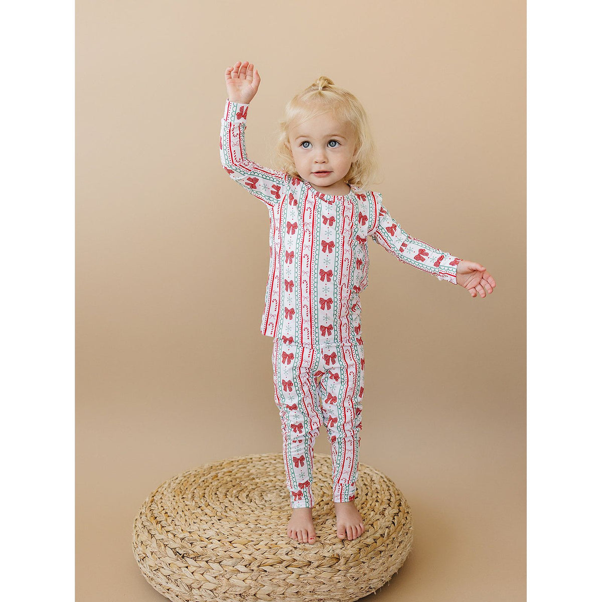 Bamboo Two Piece Set | Retro Candy Cane