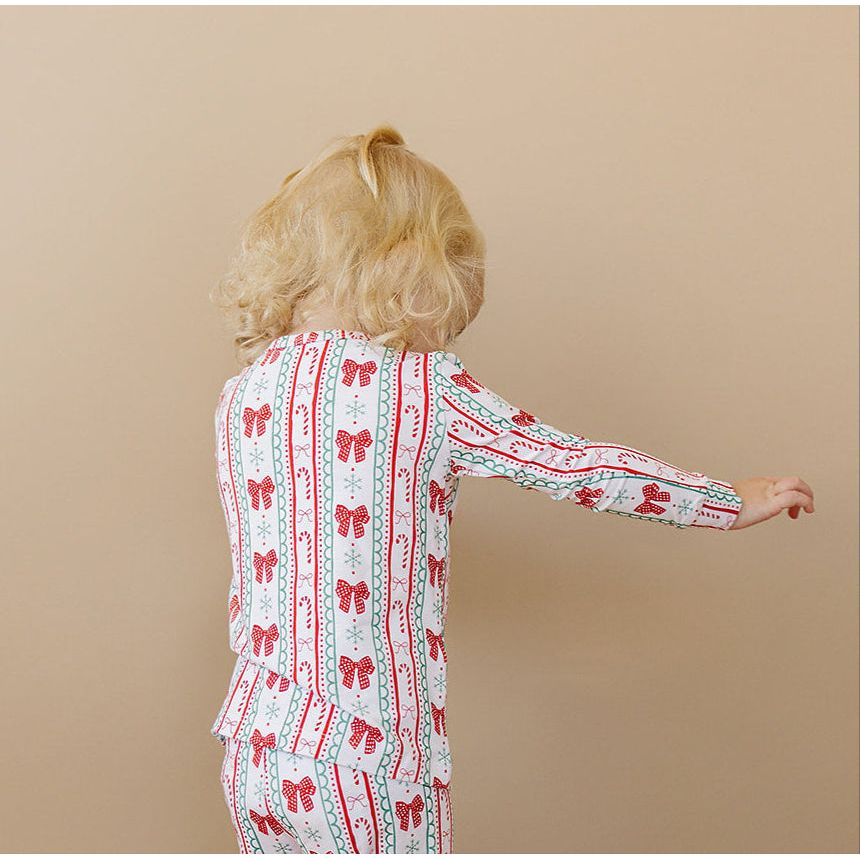 Bamboo Two Piece Set | Retro Candy Cane