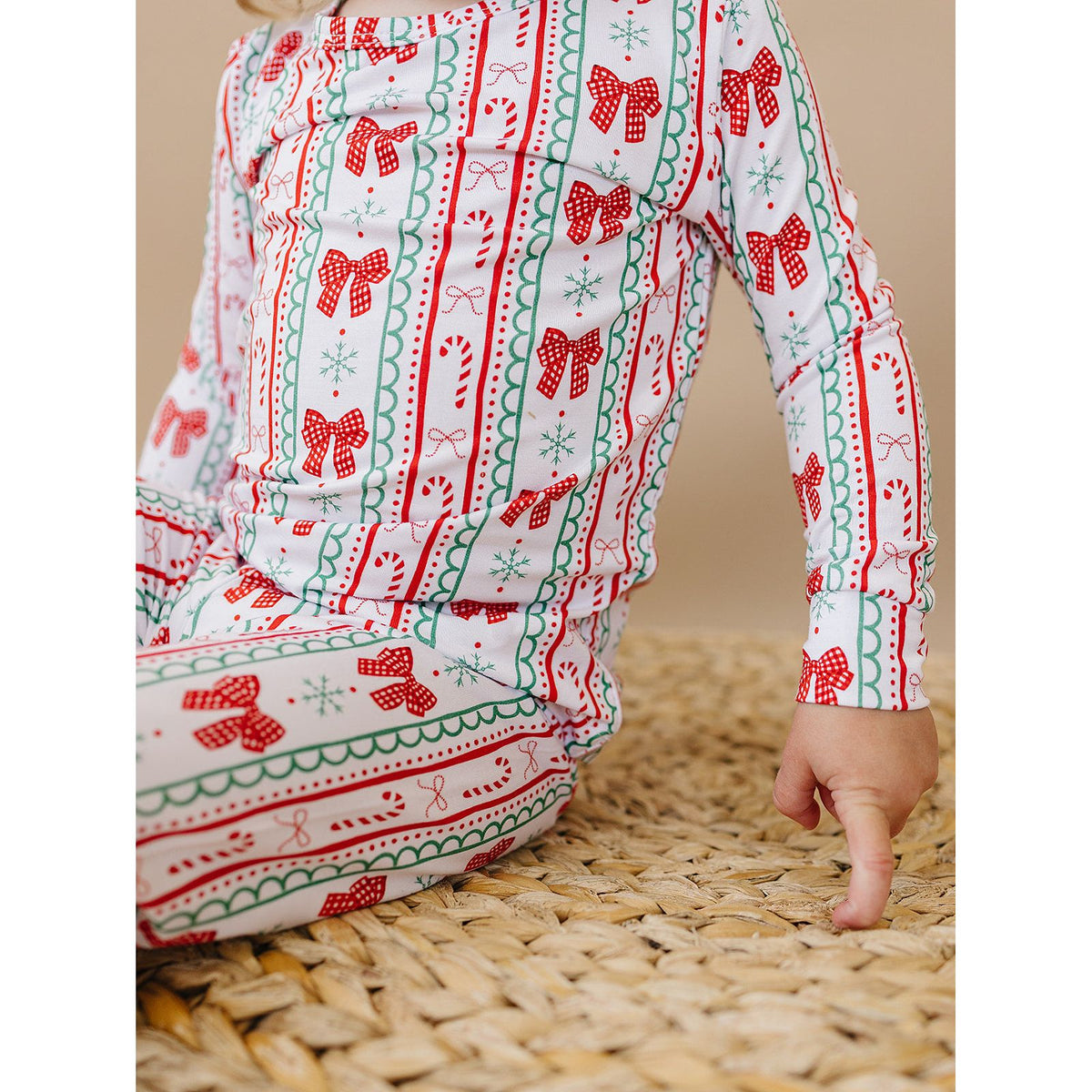 Bamboo Two Piece Set | Retro Candy Cane