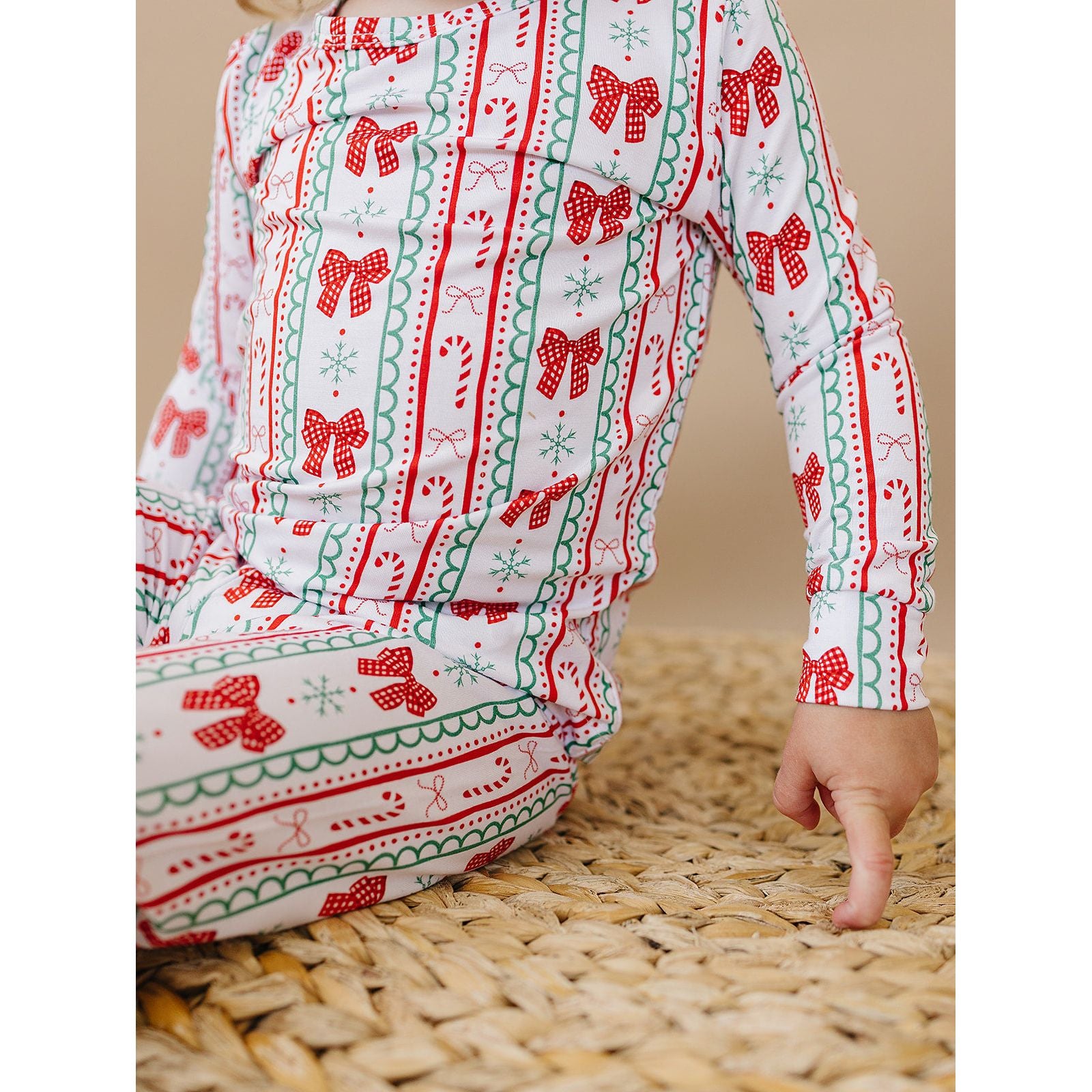 Bamboo Two Piece Set | Retro Candy Cane