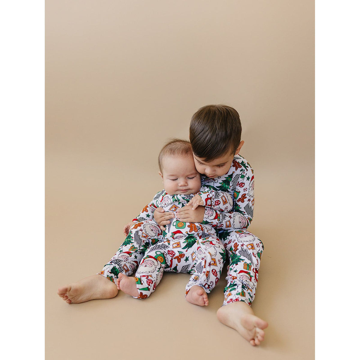 Bamboo Zip Romper | Christmas Vibes