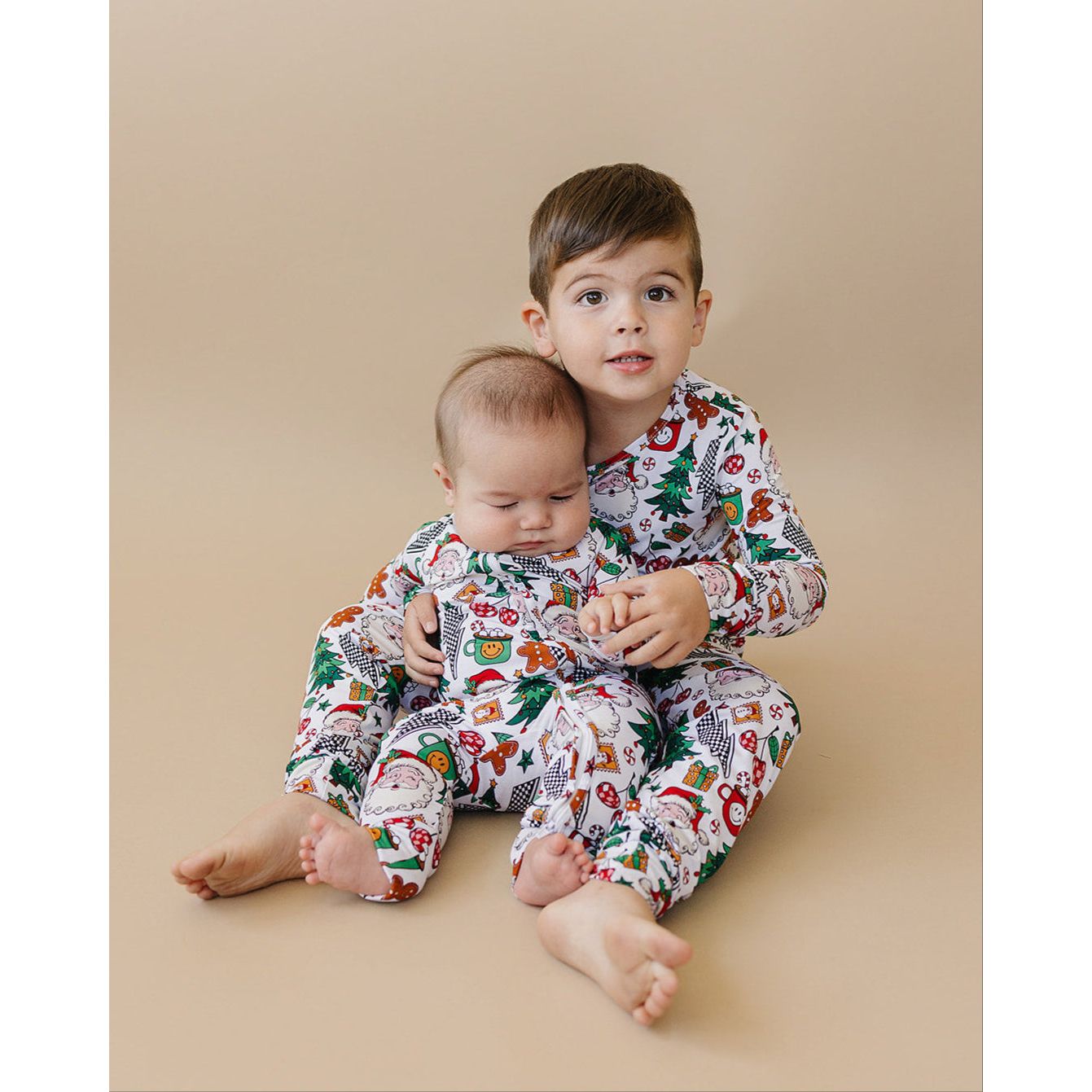 Bamboo Zip Romper | Christmas Vibes
