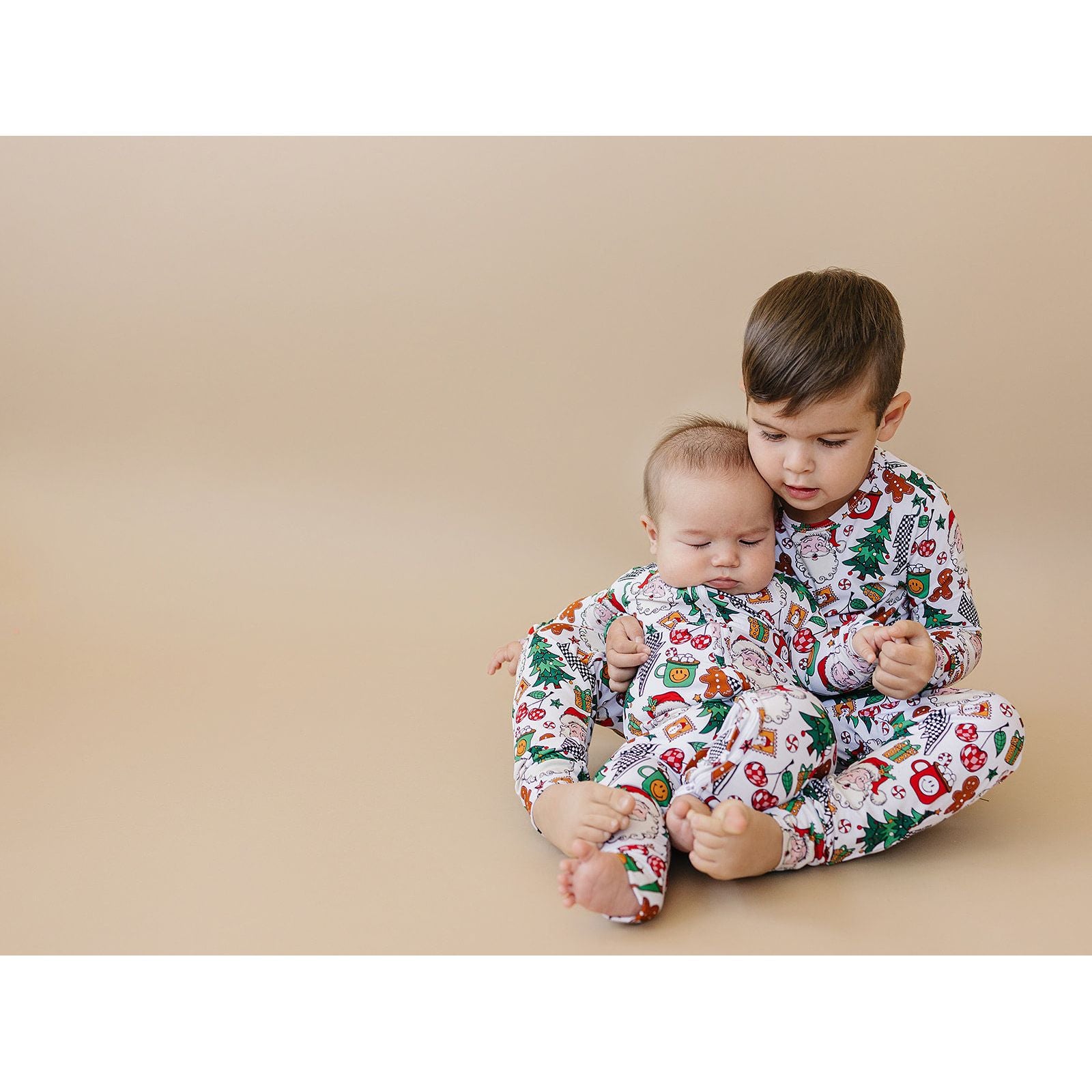 Bamboo Zip Romper | Christmas Vibes