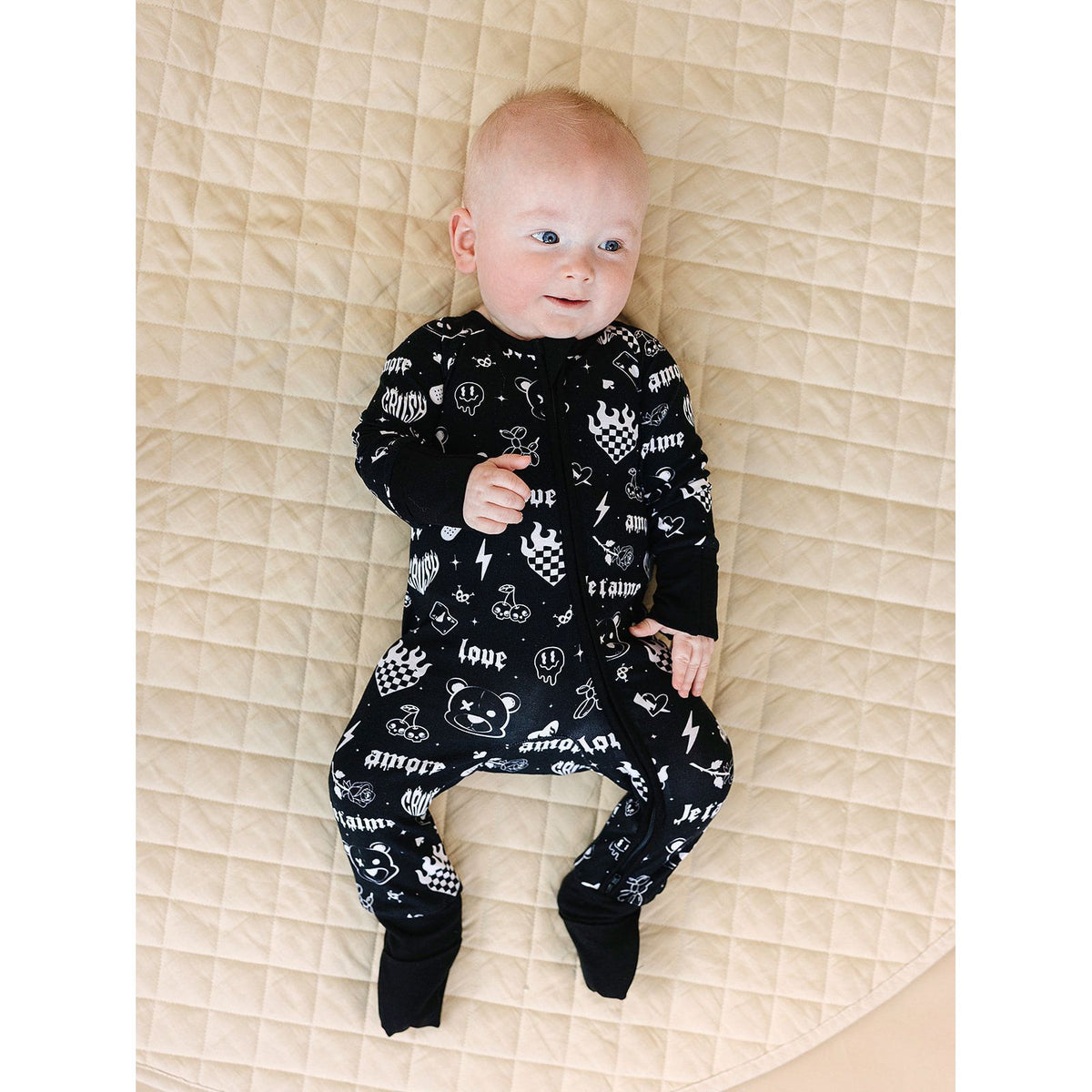 Bamboo Zip Romper | Wild Heart