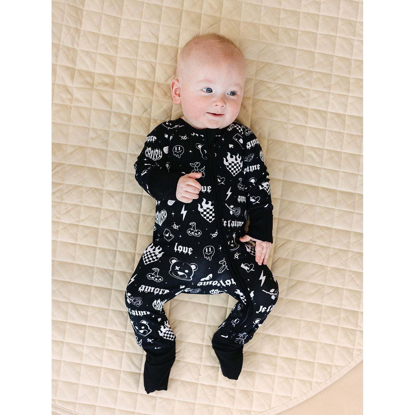Bamboo Zip Romper | Wild Heart