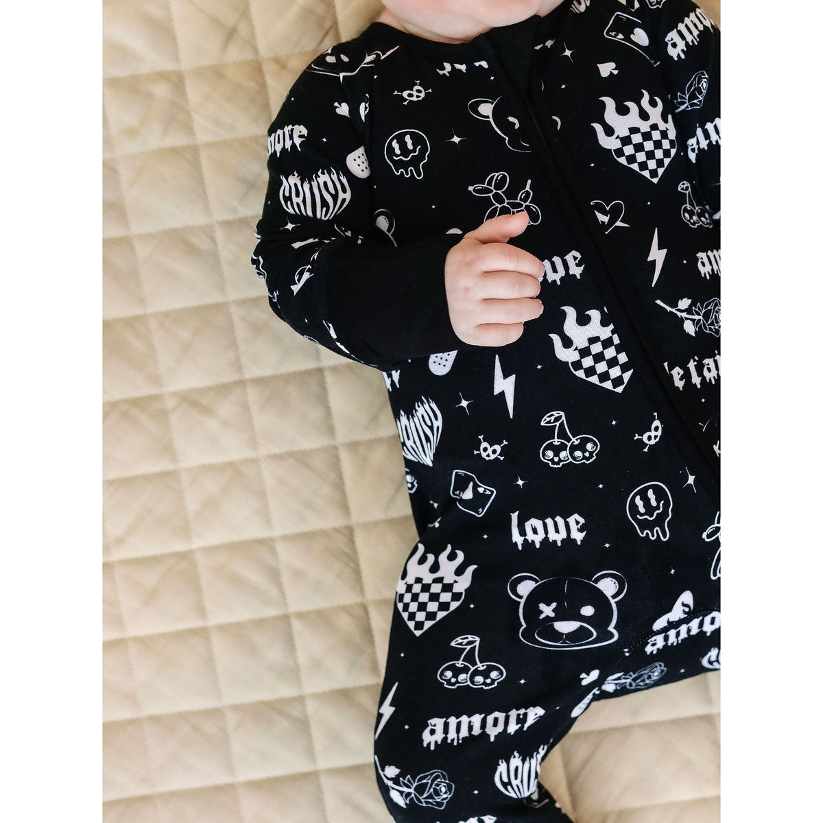 Bamboo Zip Romper | Wild Heart