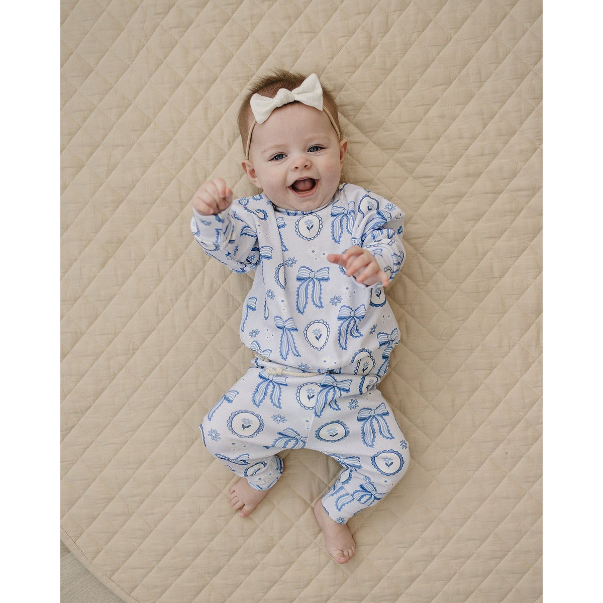 Jogger Set | Blue Bow