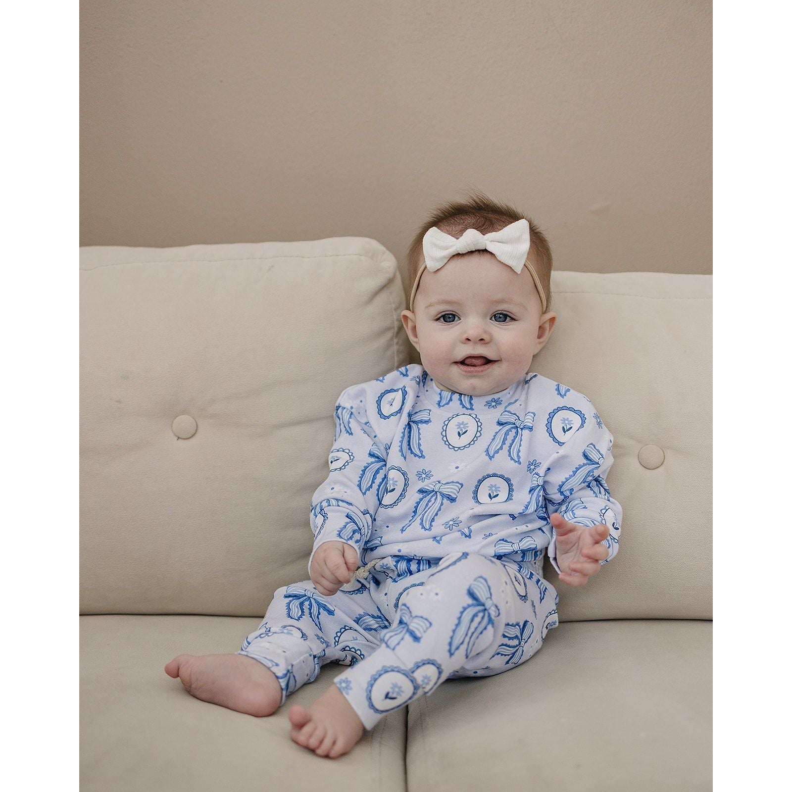 Jogger Set | Blue Bow