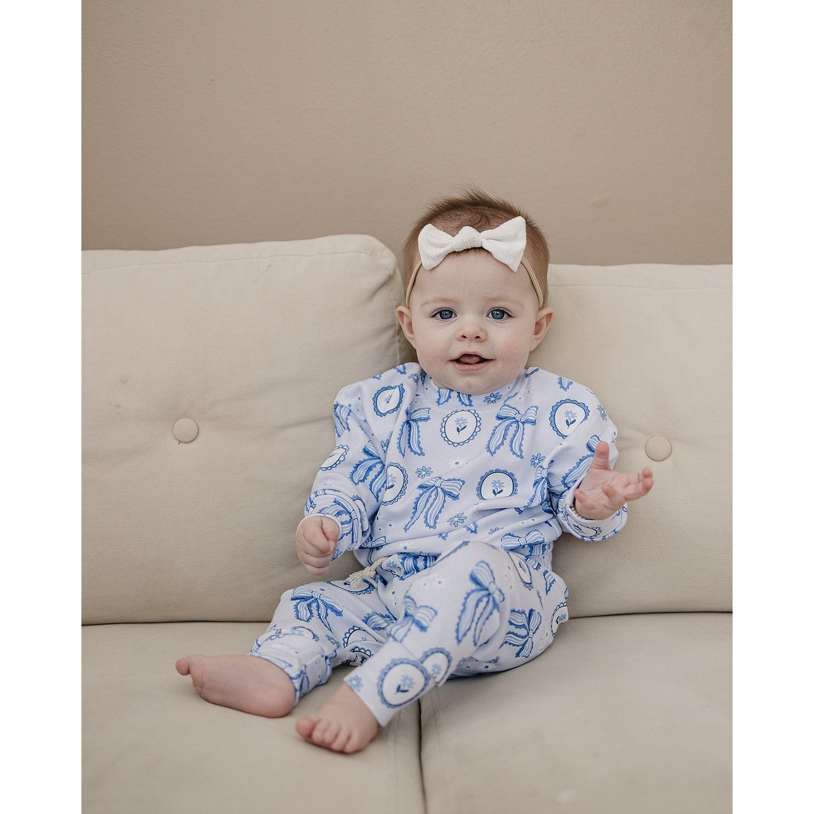 Jogger Set | Blue Bow