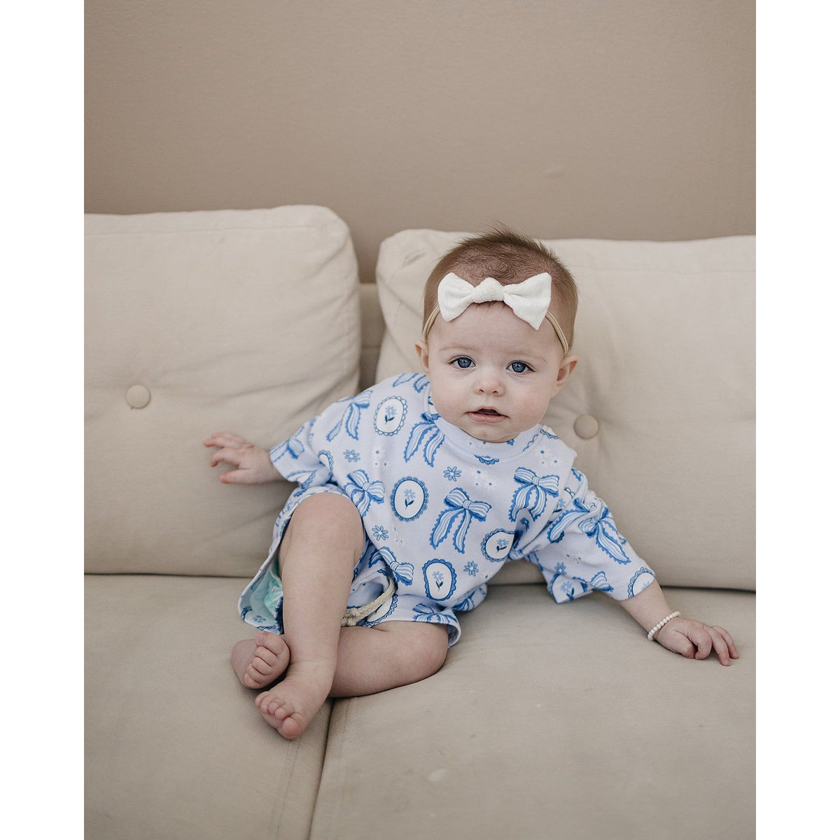Shorts Set | Blue Bow