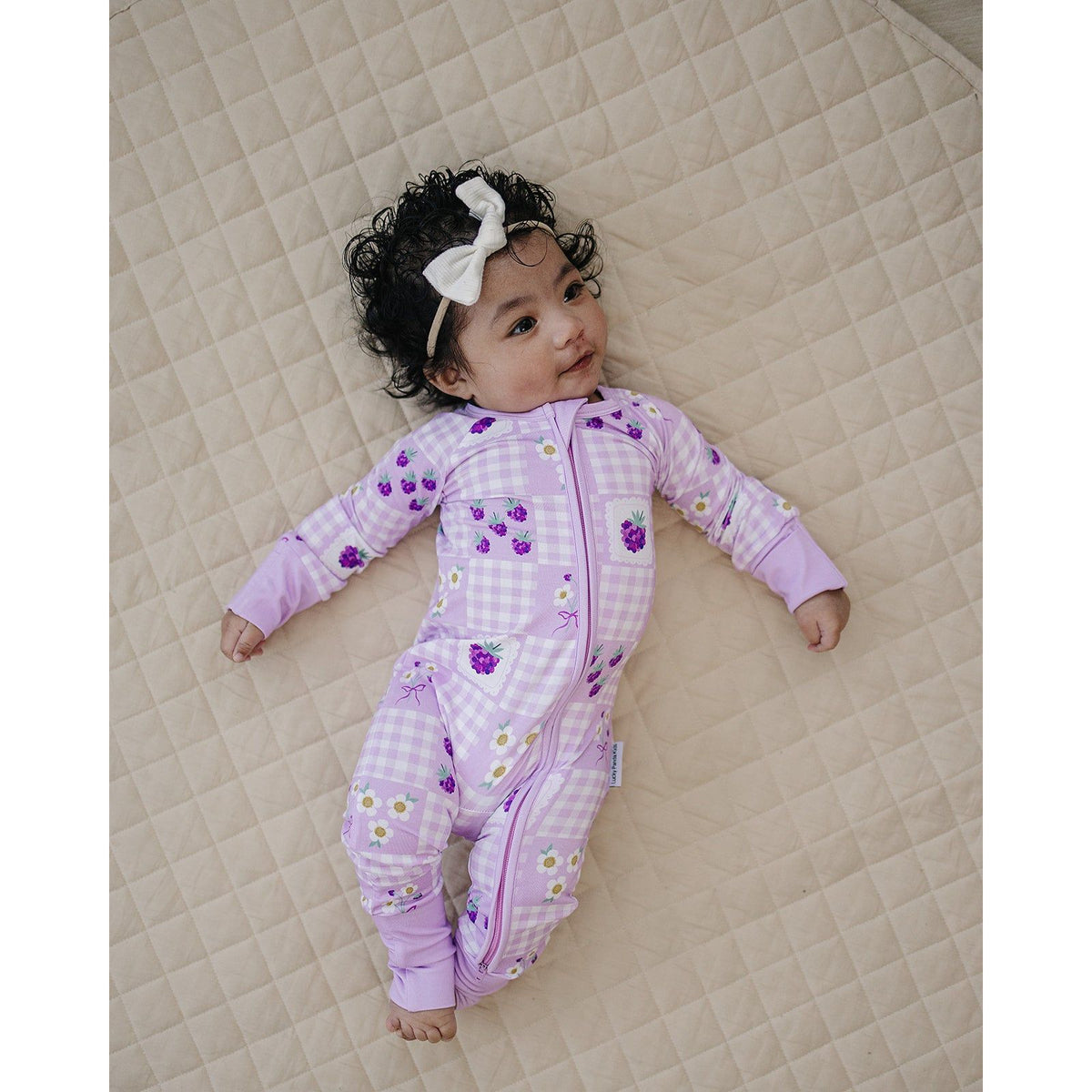 Bamboo Zip Romper | Raspberry