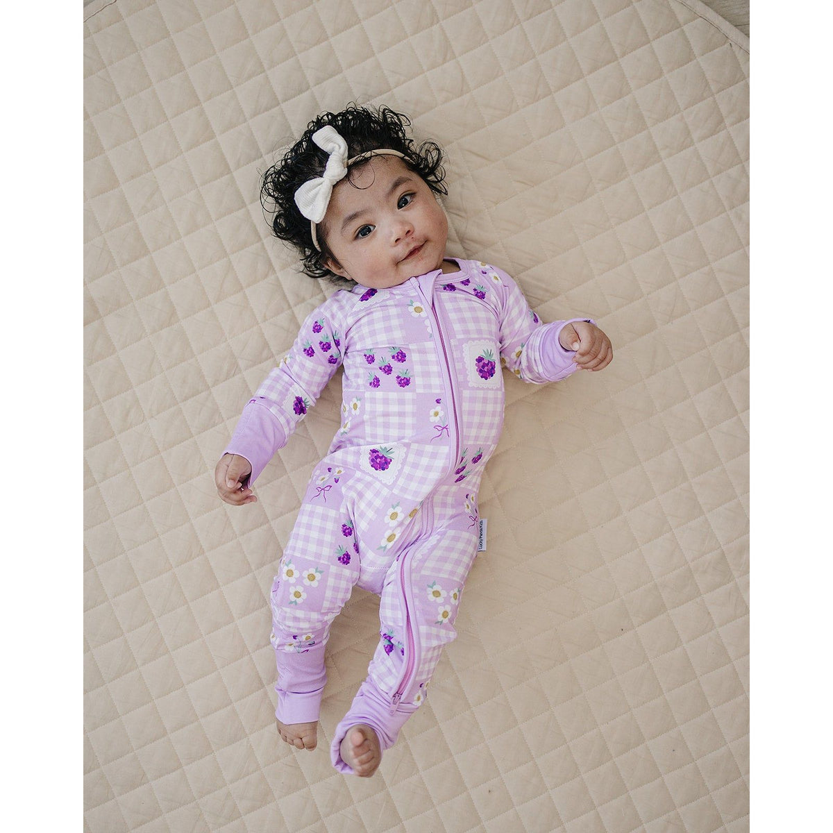 Bamboo Zip Romper | Raspberry