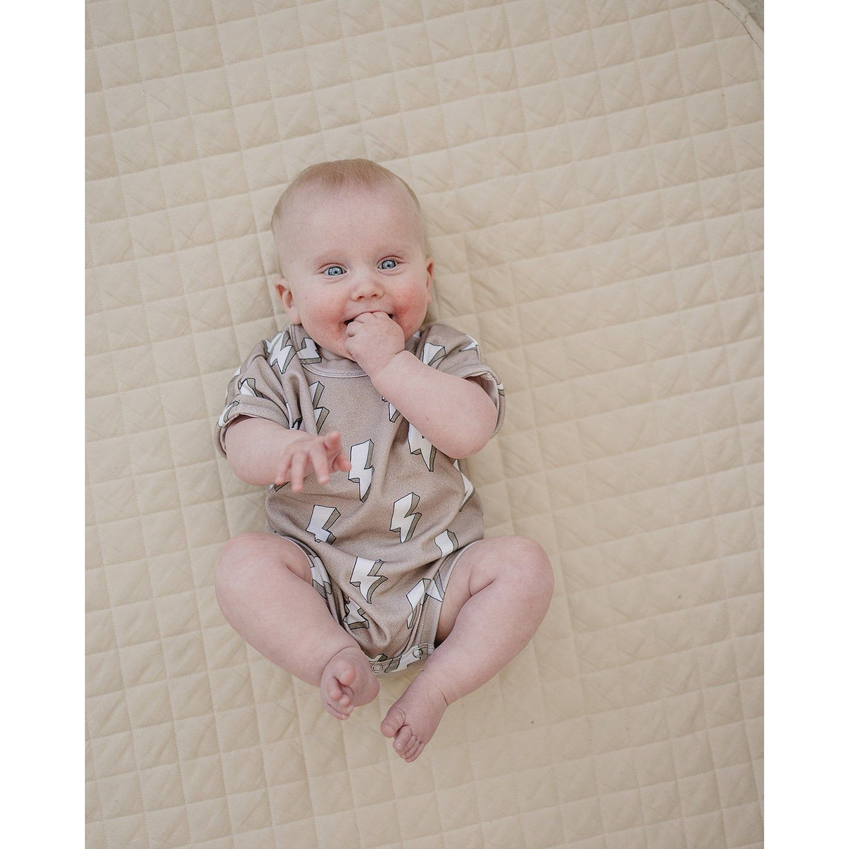 Cotton Romper | Electric Beige