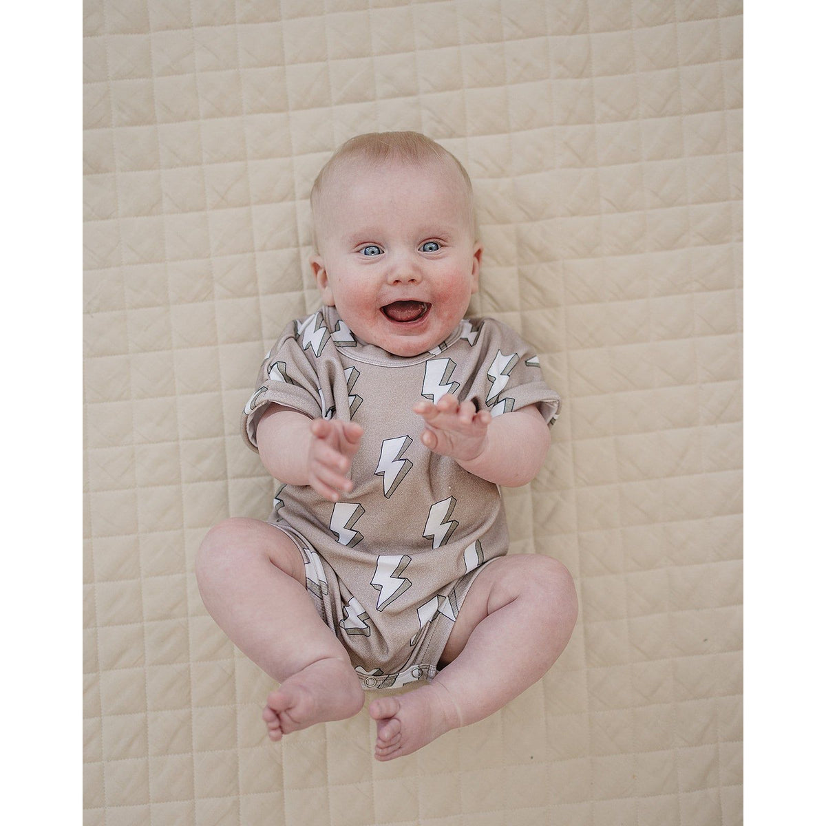 Cotton Romper | Electric Beige