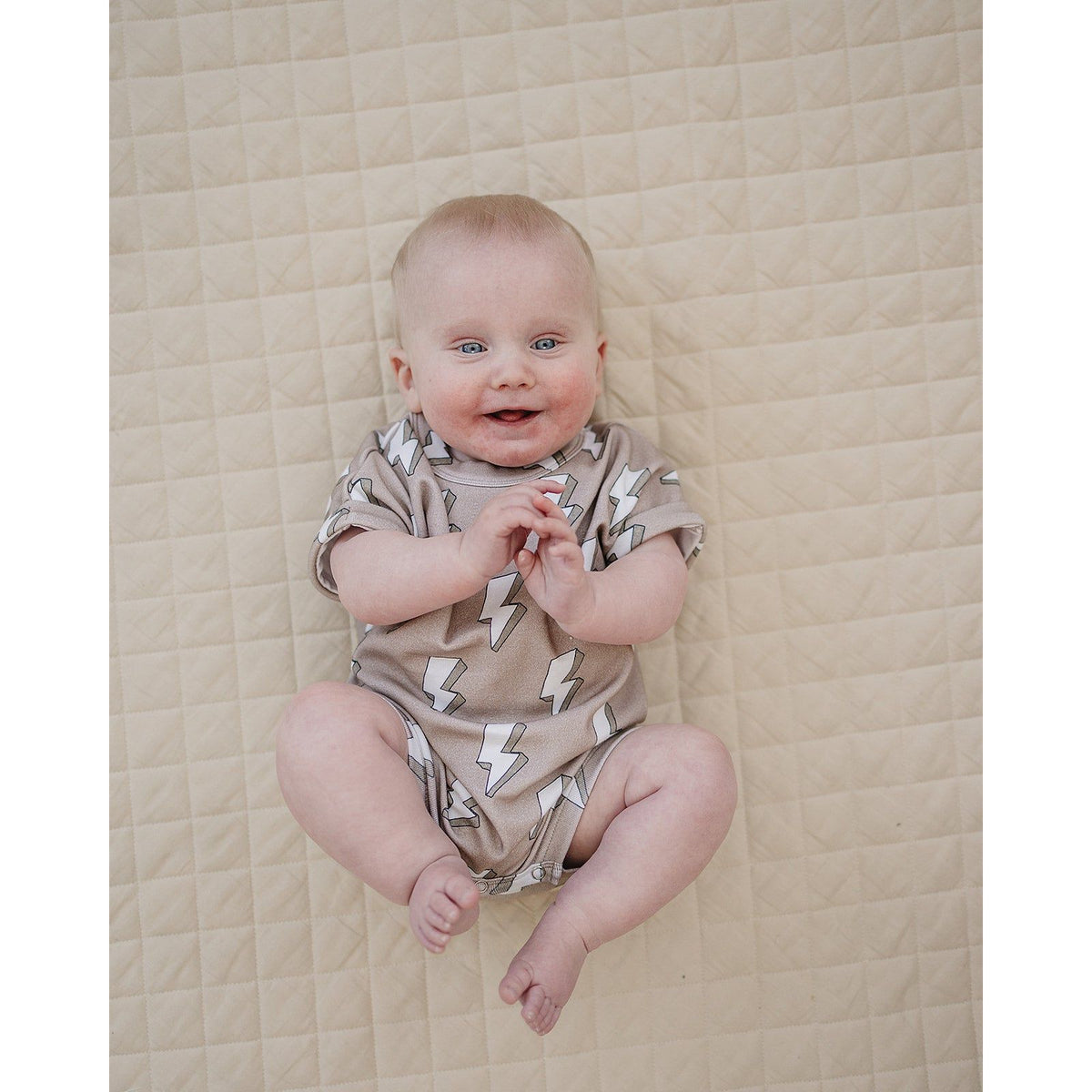 Cotton Romper | Electric Beige