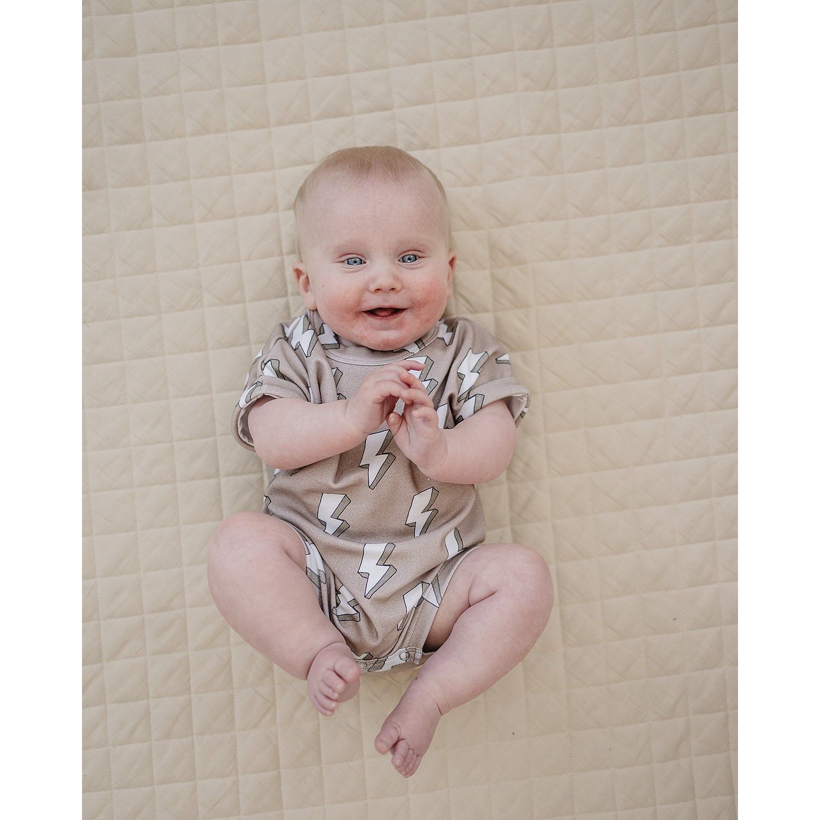 Cotton Romper | Electric Beige