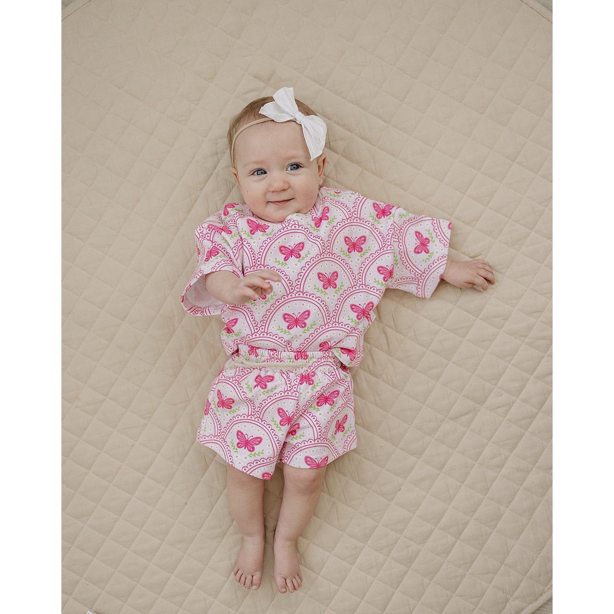 Shorts Set | Pink Butterfly