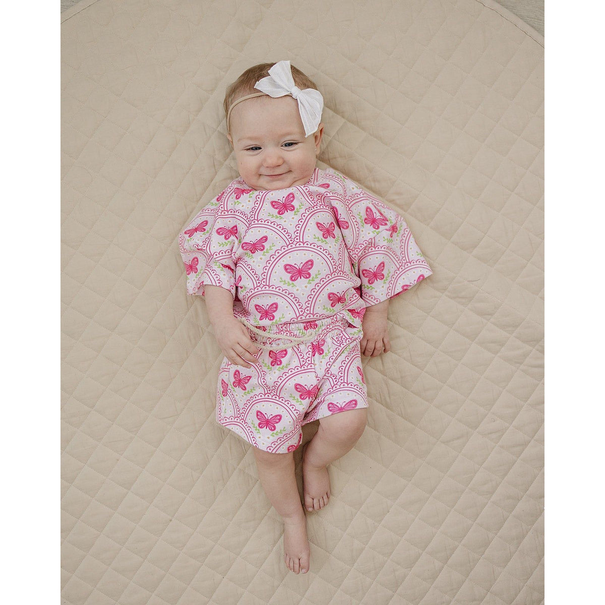 Shorts Set | Pink Butterfly