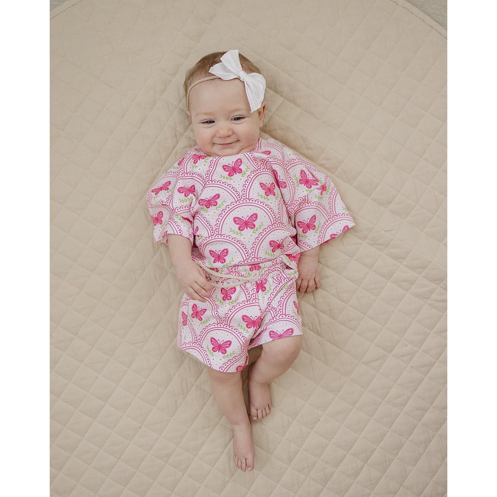 Shorts Set | Pink Butterfly