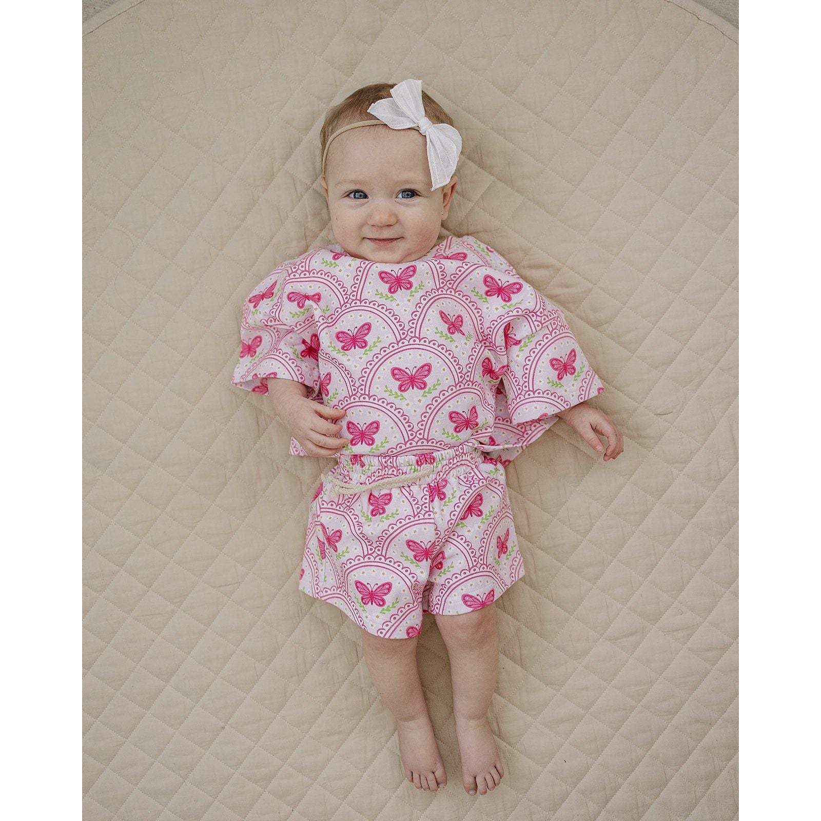 Shorts Set | Pink Butterfly