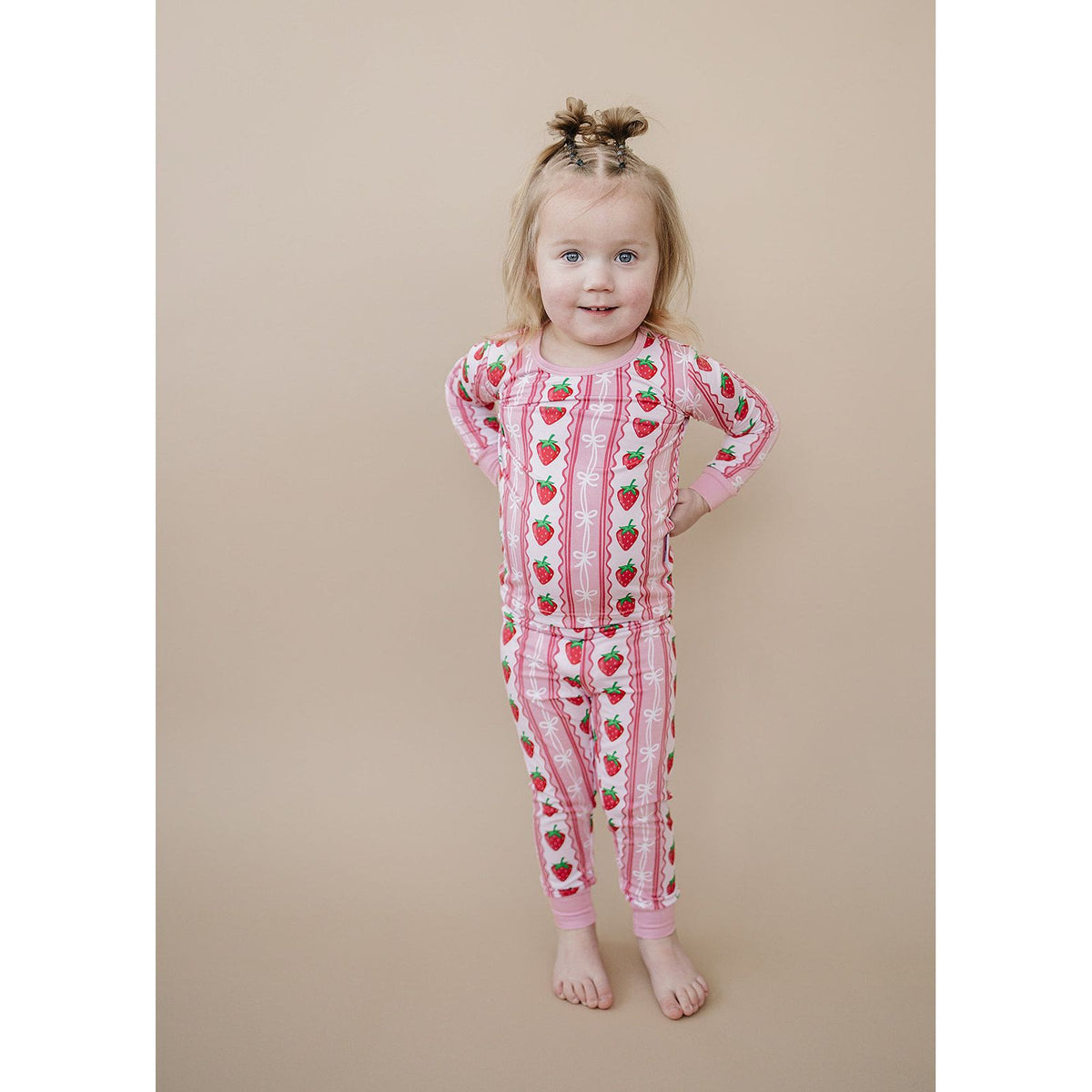 Bamboo Two Piece Set | Strawberry