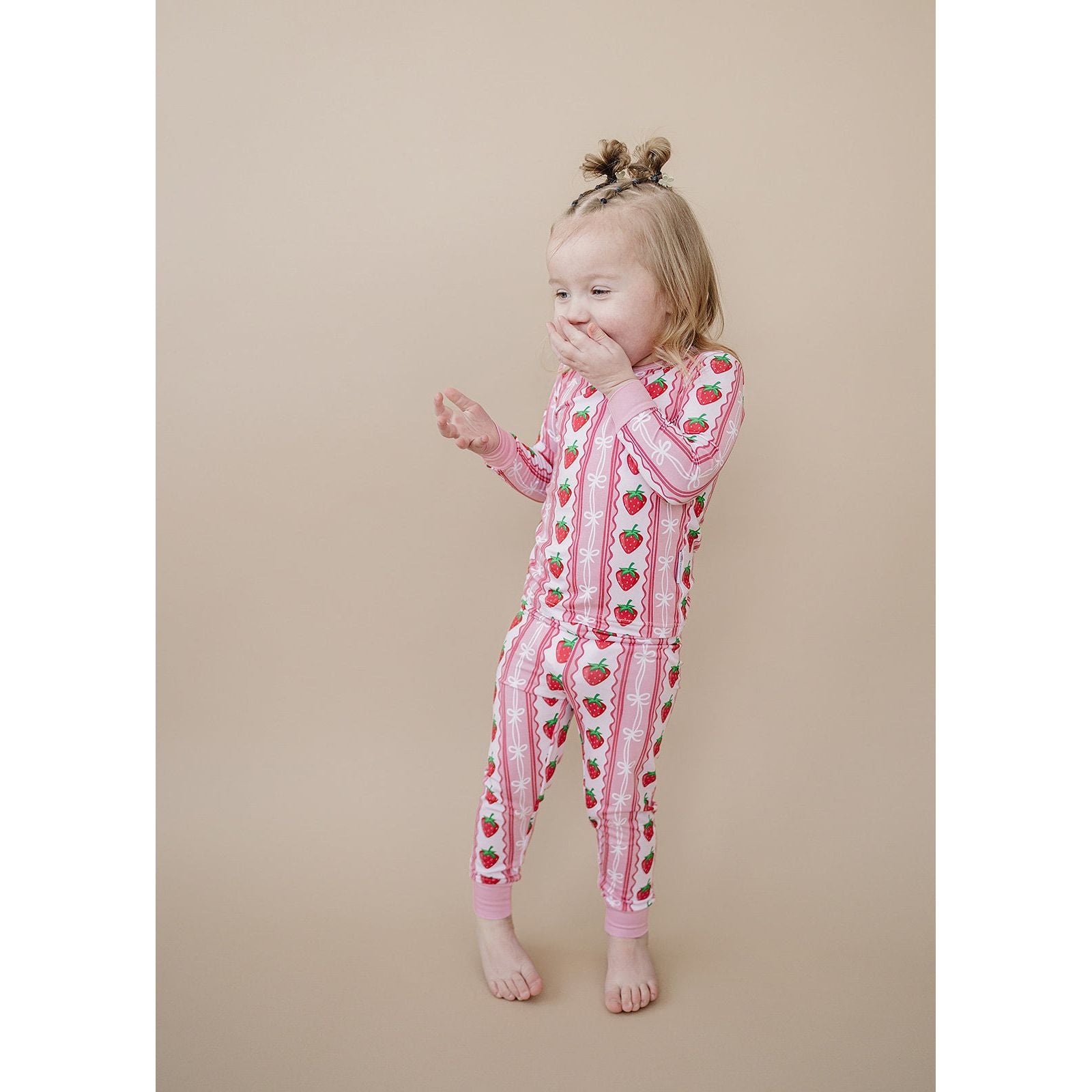 Bamboo Two Piece Set | Strawberry