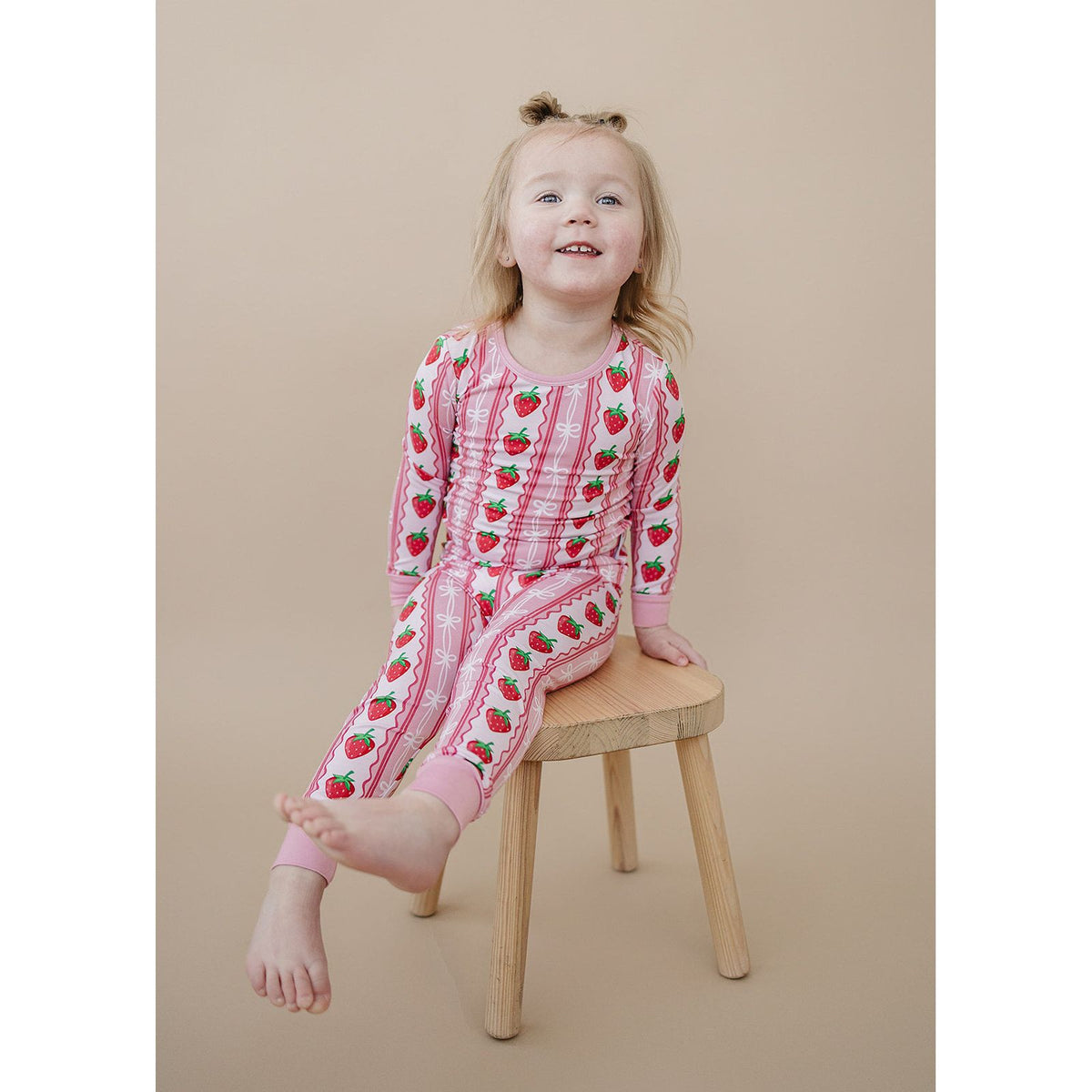Bamboo Two Piece Set | Strawberry