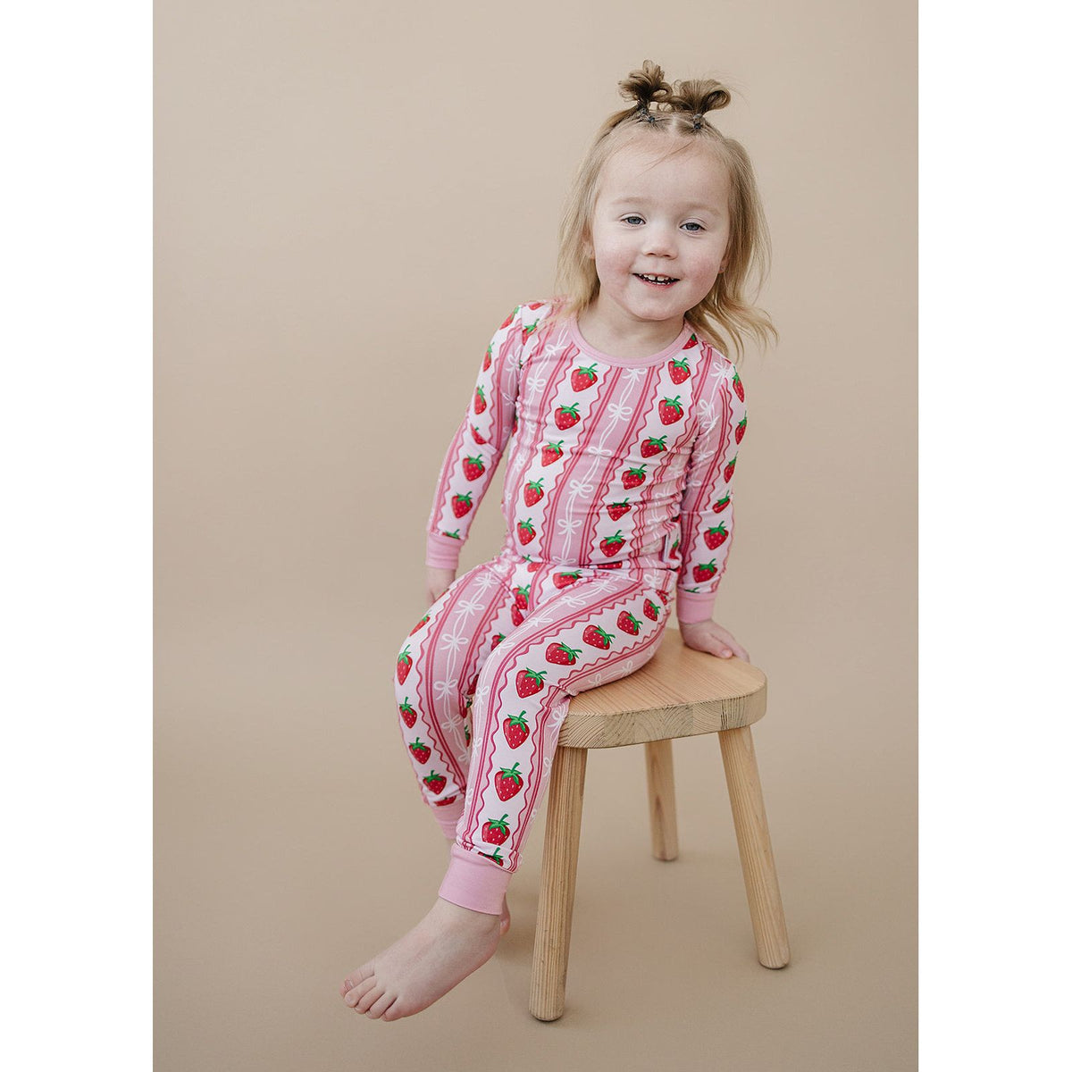 Bamboo Two Piece Set | Strawberry