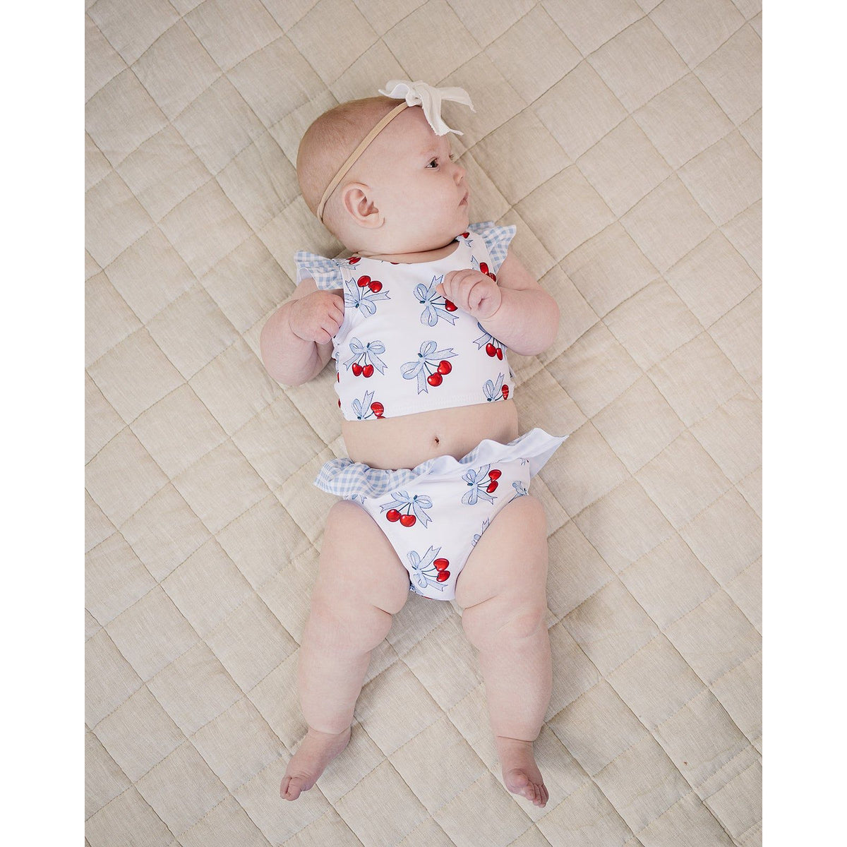 Two Piece Swimsuit | Blue Cherry