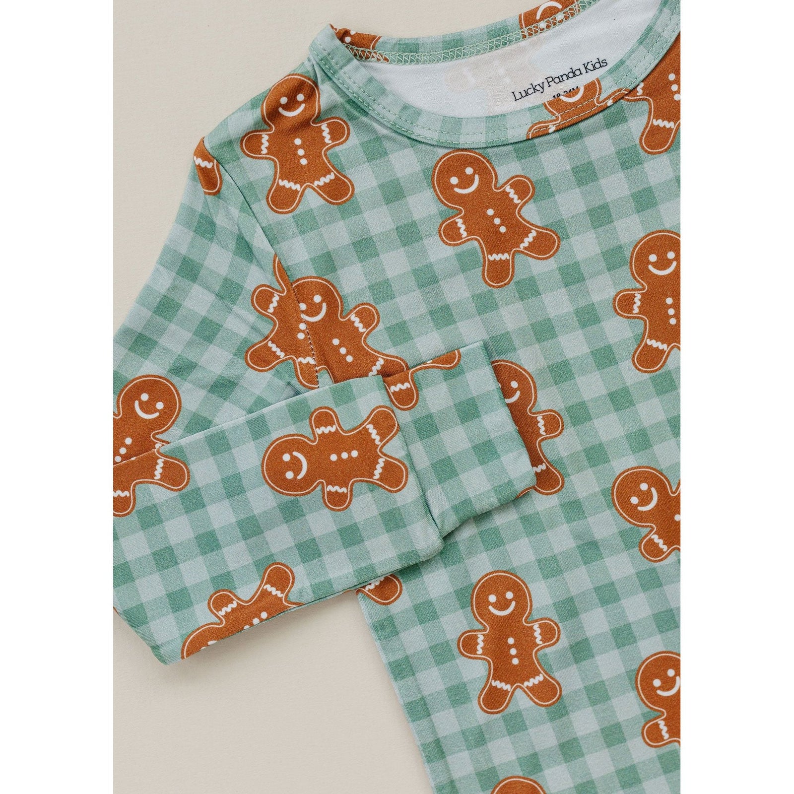 Bamboo Two Piece Set | Gingerbread Gingham