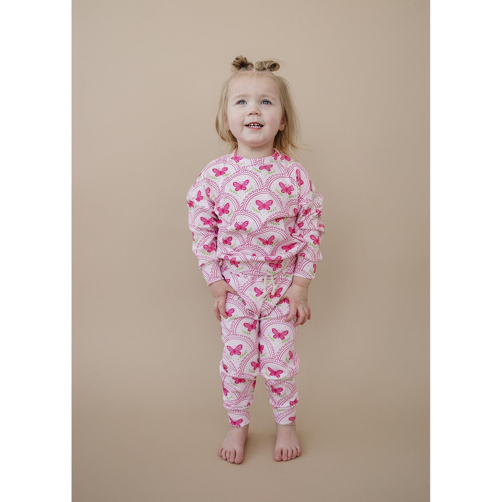 Jogger Set | Pink Butterfly