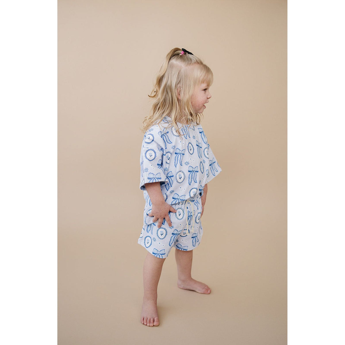 Shorts Set | Blue Bow