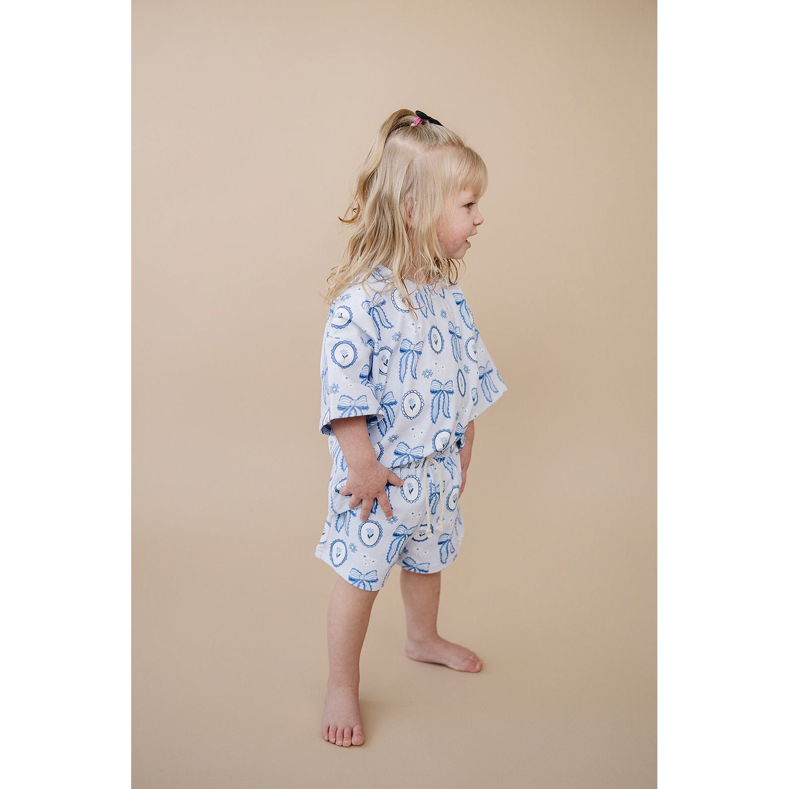 Shorts Set | Blue Bow
