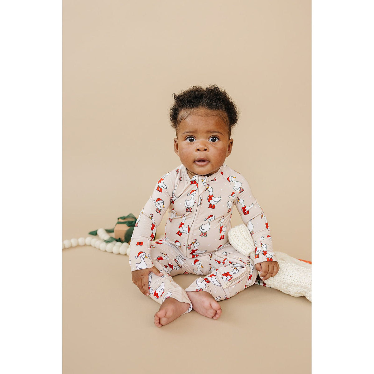 Bamboo Zip Romper | Merry Goose