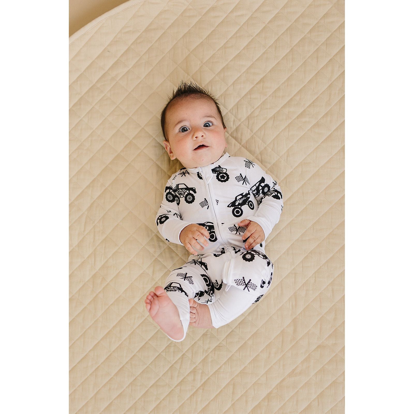 Bamboo Zip Romper | Monster Blaze