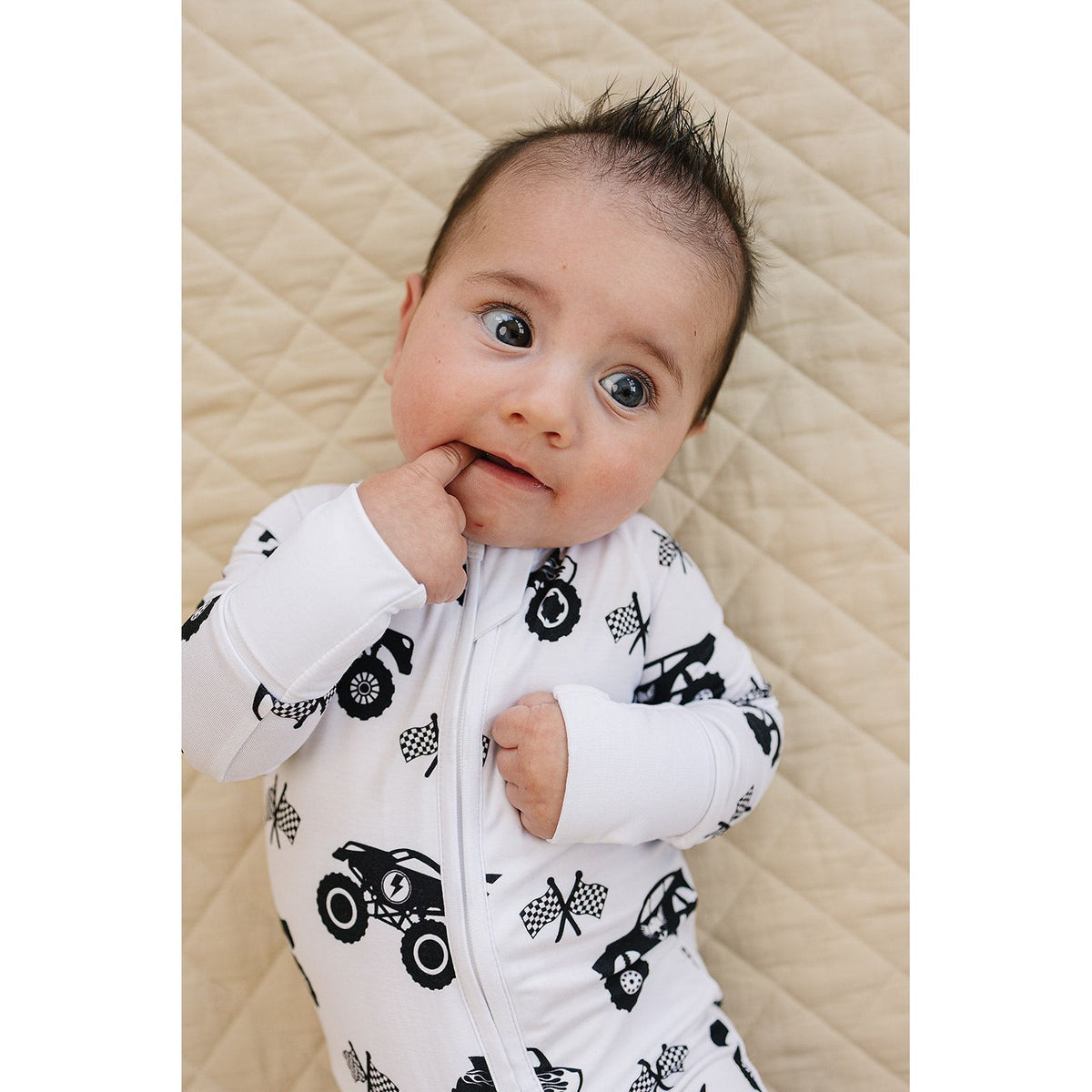 Bamboo Zip Romper | Monster Blaze