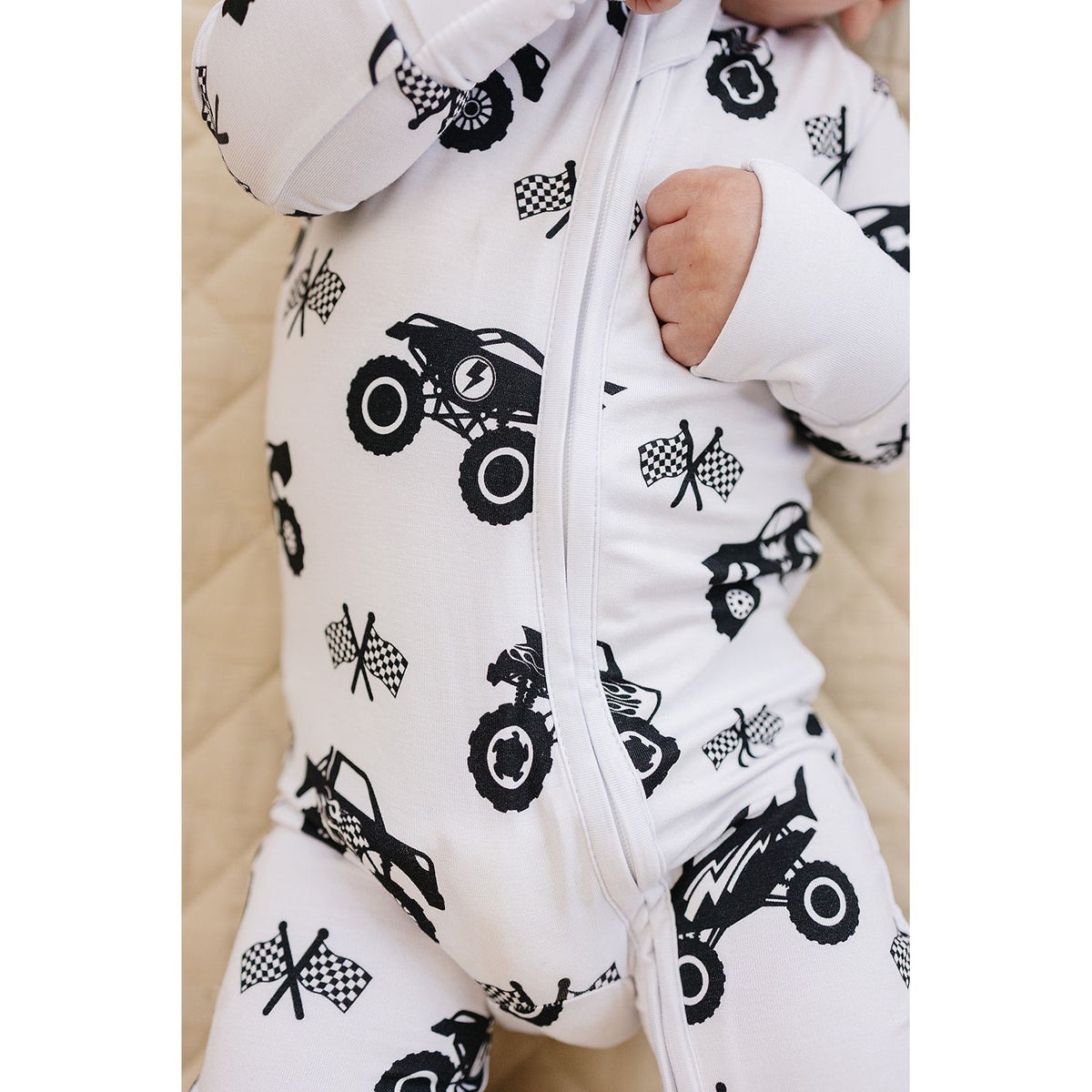 Bamboo Zip Romper | Monster Blaze