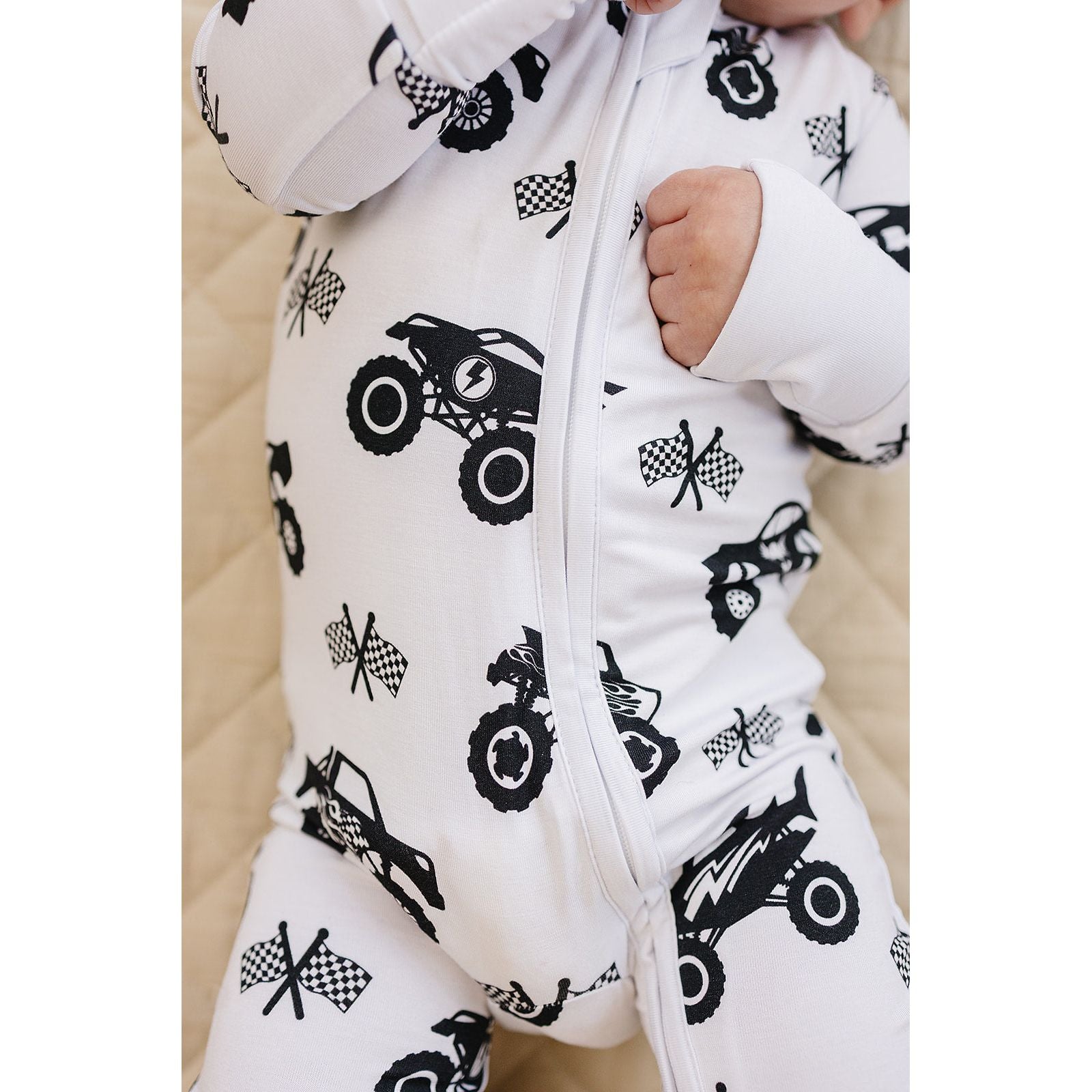 Bamboo Zip Romper | Monster Blaze