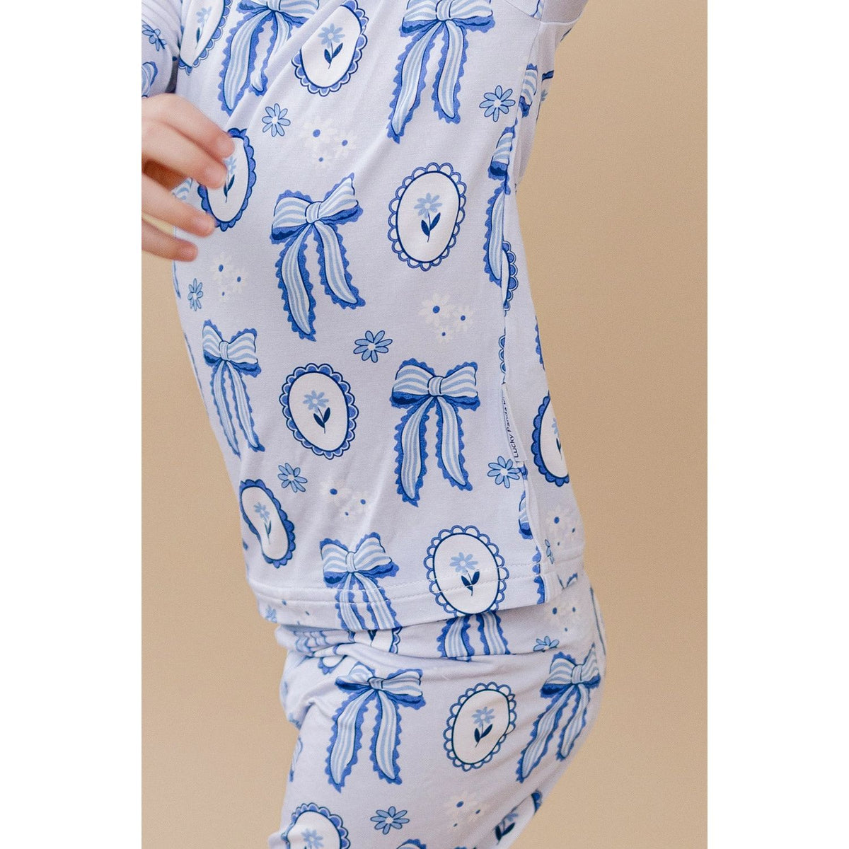 Bamboo Two Piece Set | Blue Bow