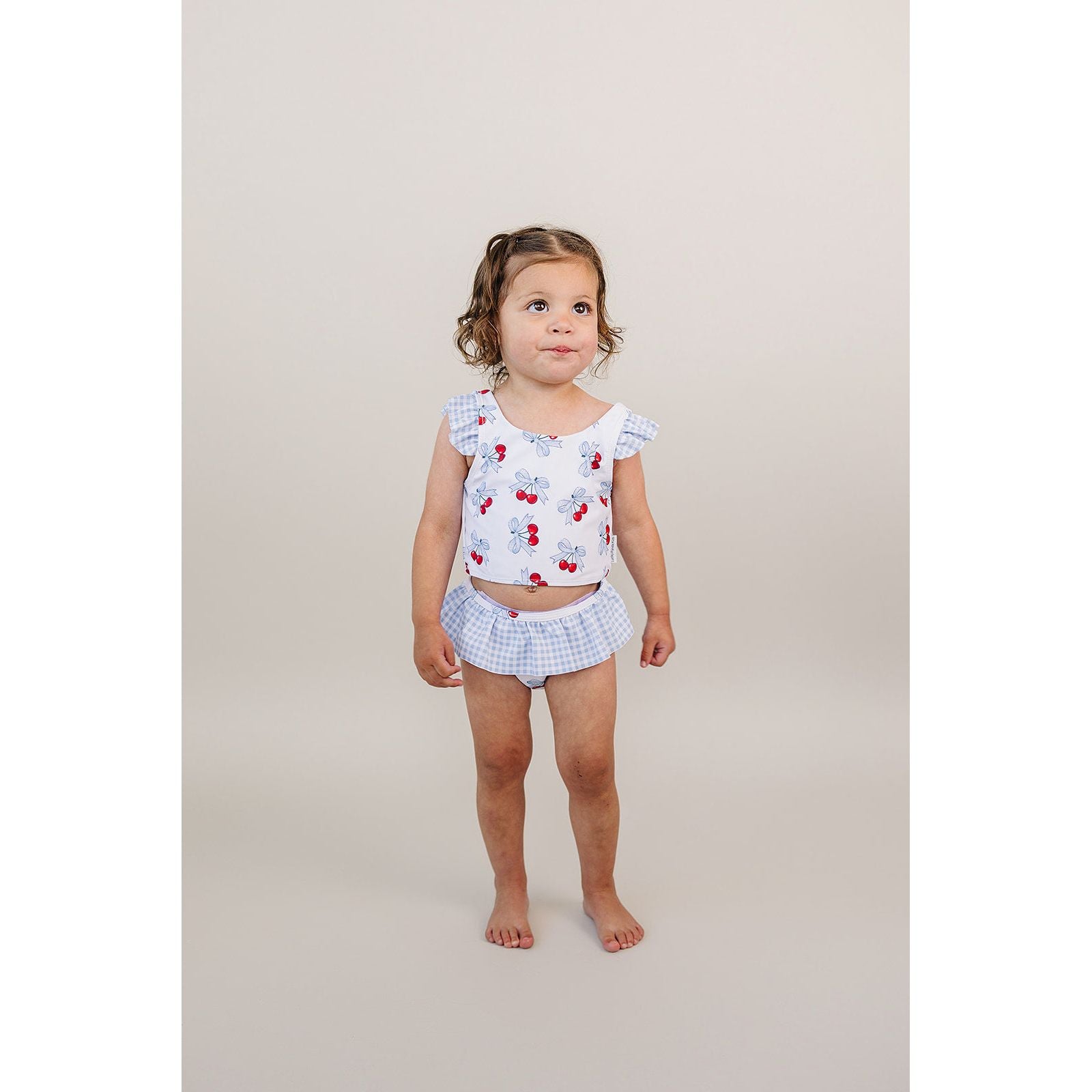 Two Piece Swimsuit | Blue Cherry