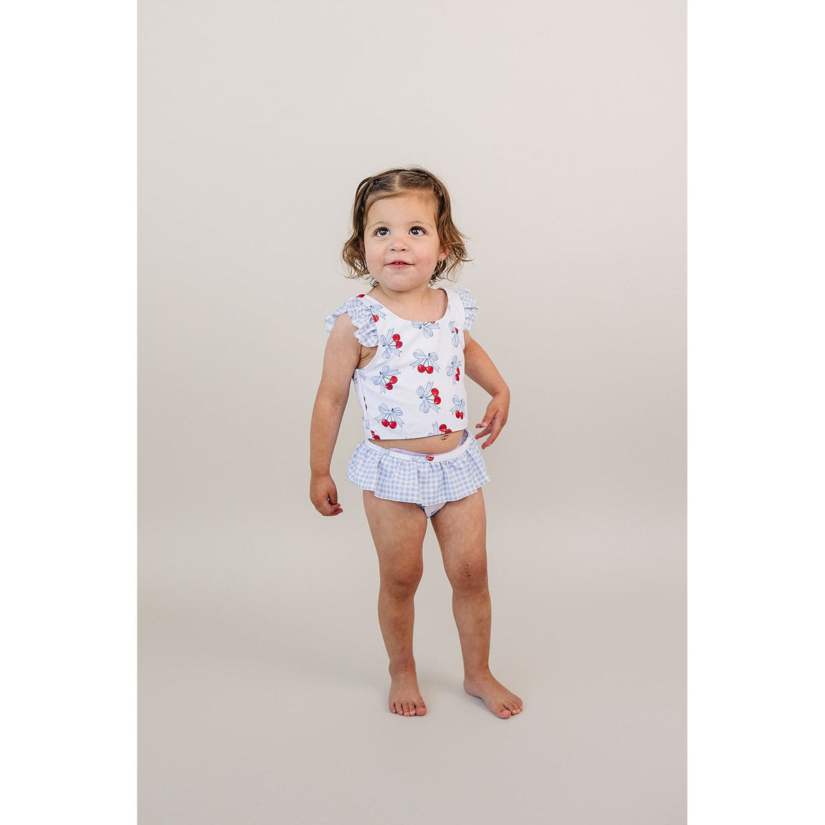 Two Piece Swimsuit | Blue Cherry