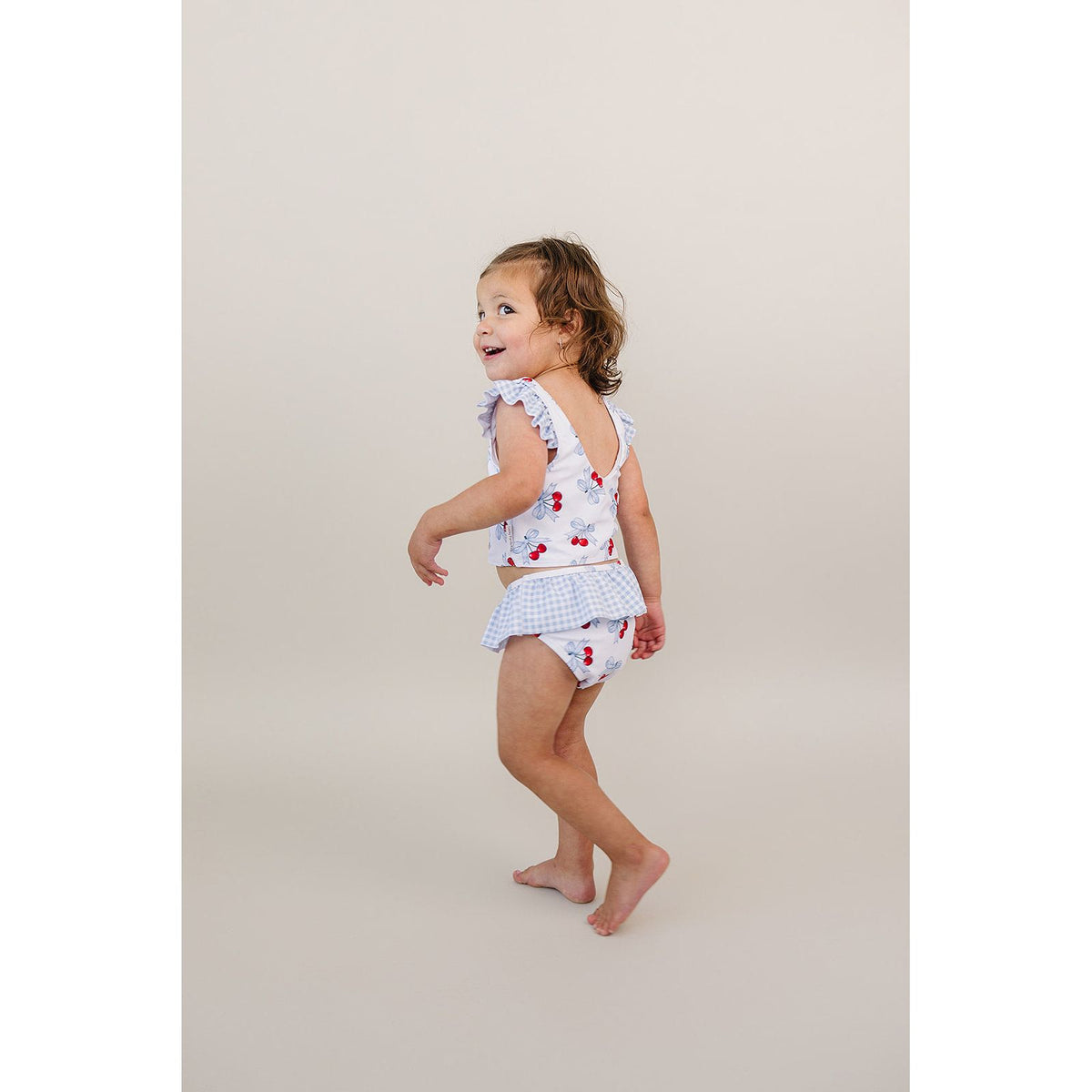 Two Piece Swimsuit | Blue Cherry