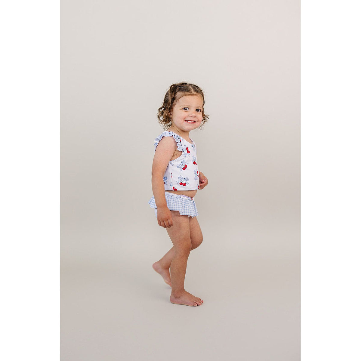 Two Piece Swimsuit | Blue Cherry