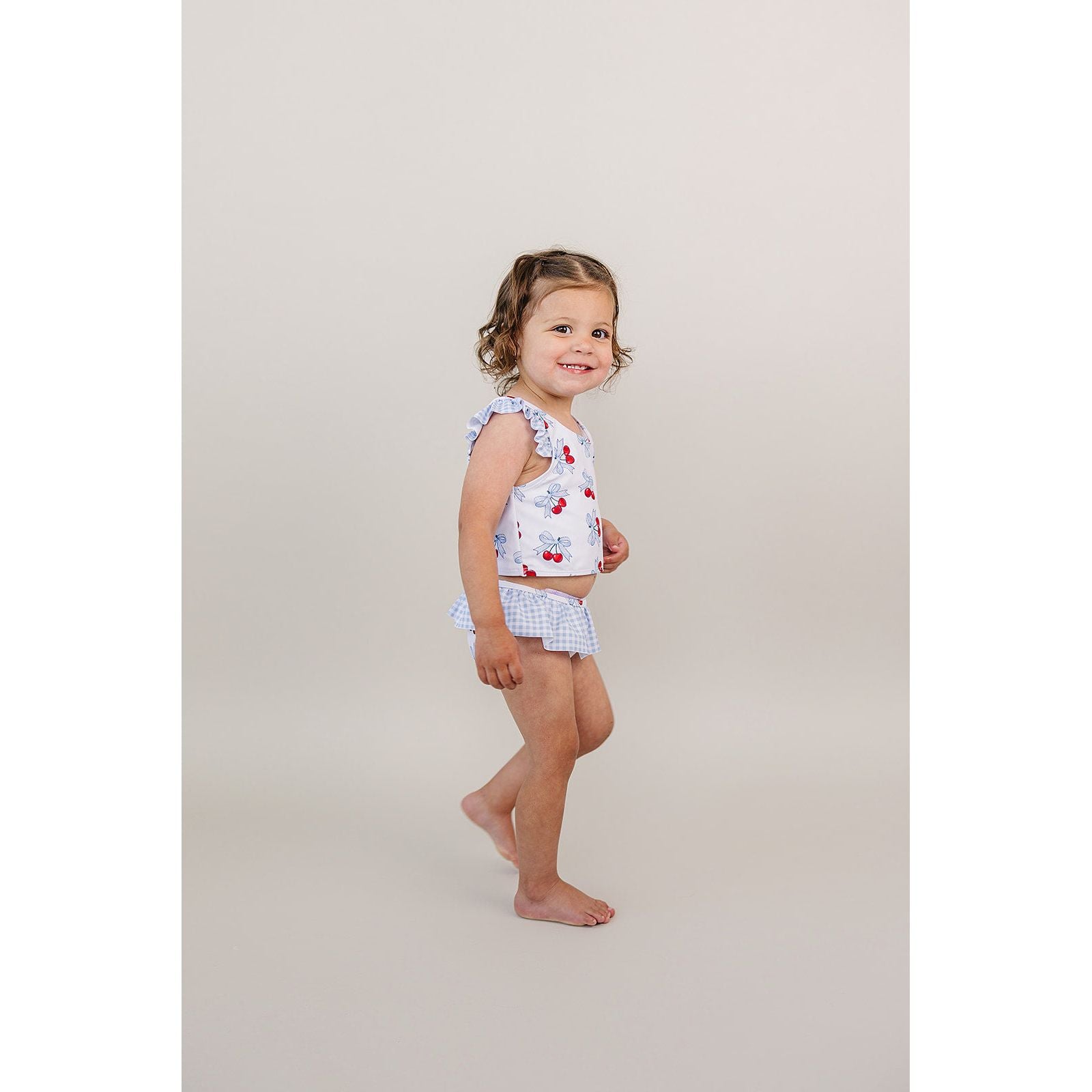 Two Piece Swimsuit | Blue Cherry